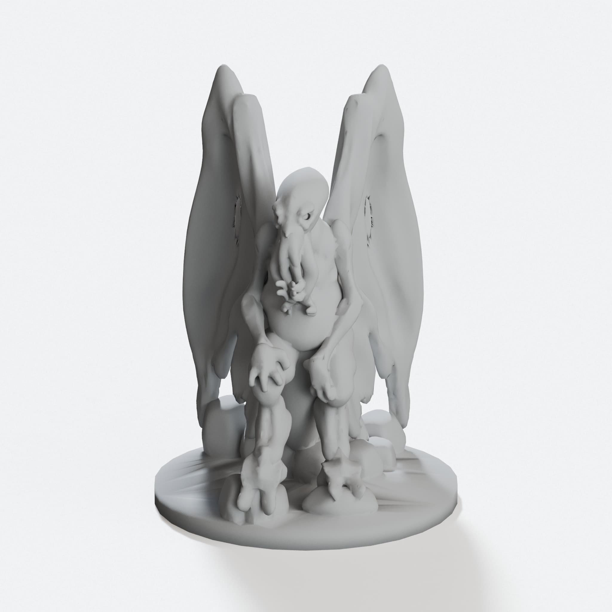 Star Spawn of Cthulhu Miniature, 15mm Tabletop Figure, hero tilt