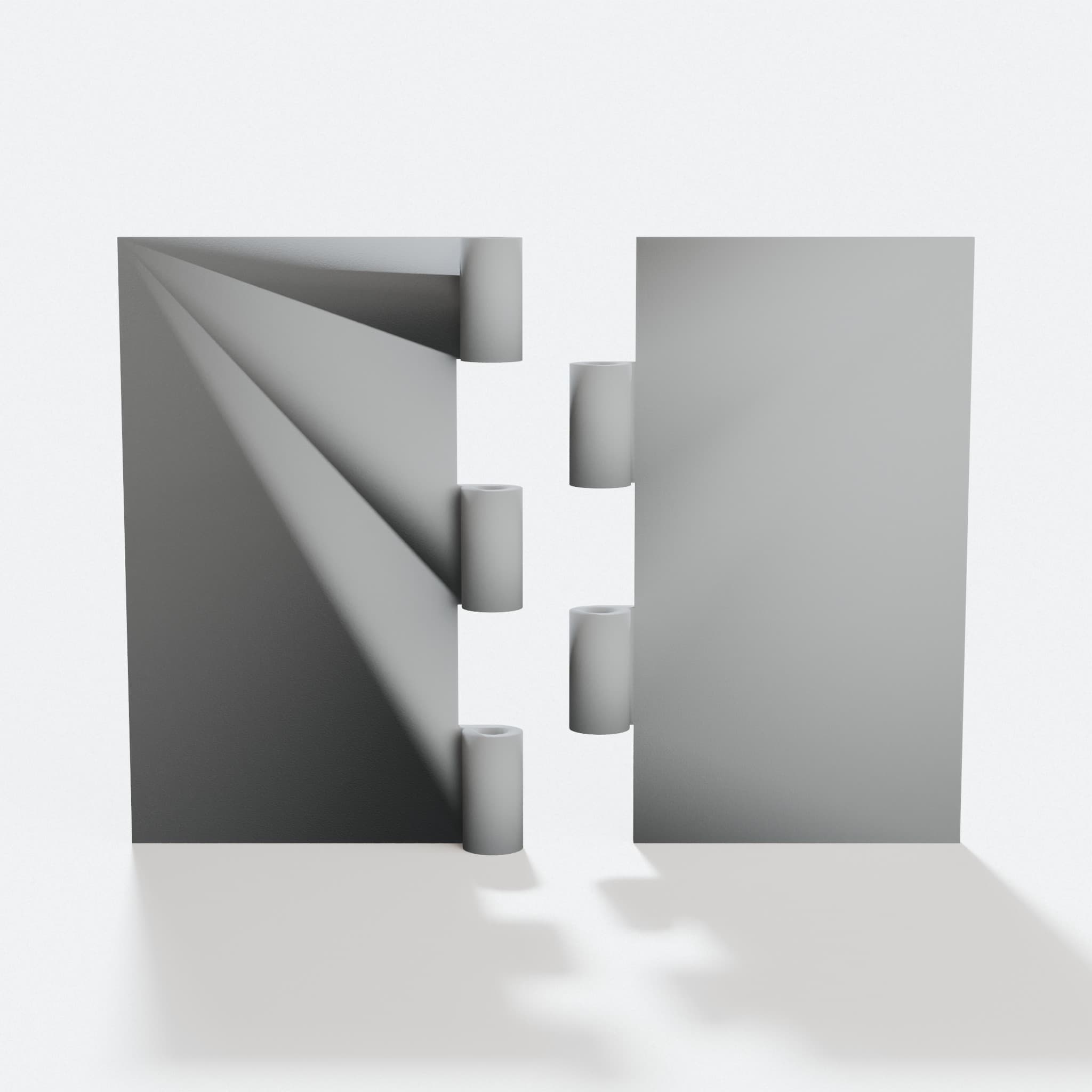 Hinge Variations - Parametric 3D Printable Hinges, hero tilt