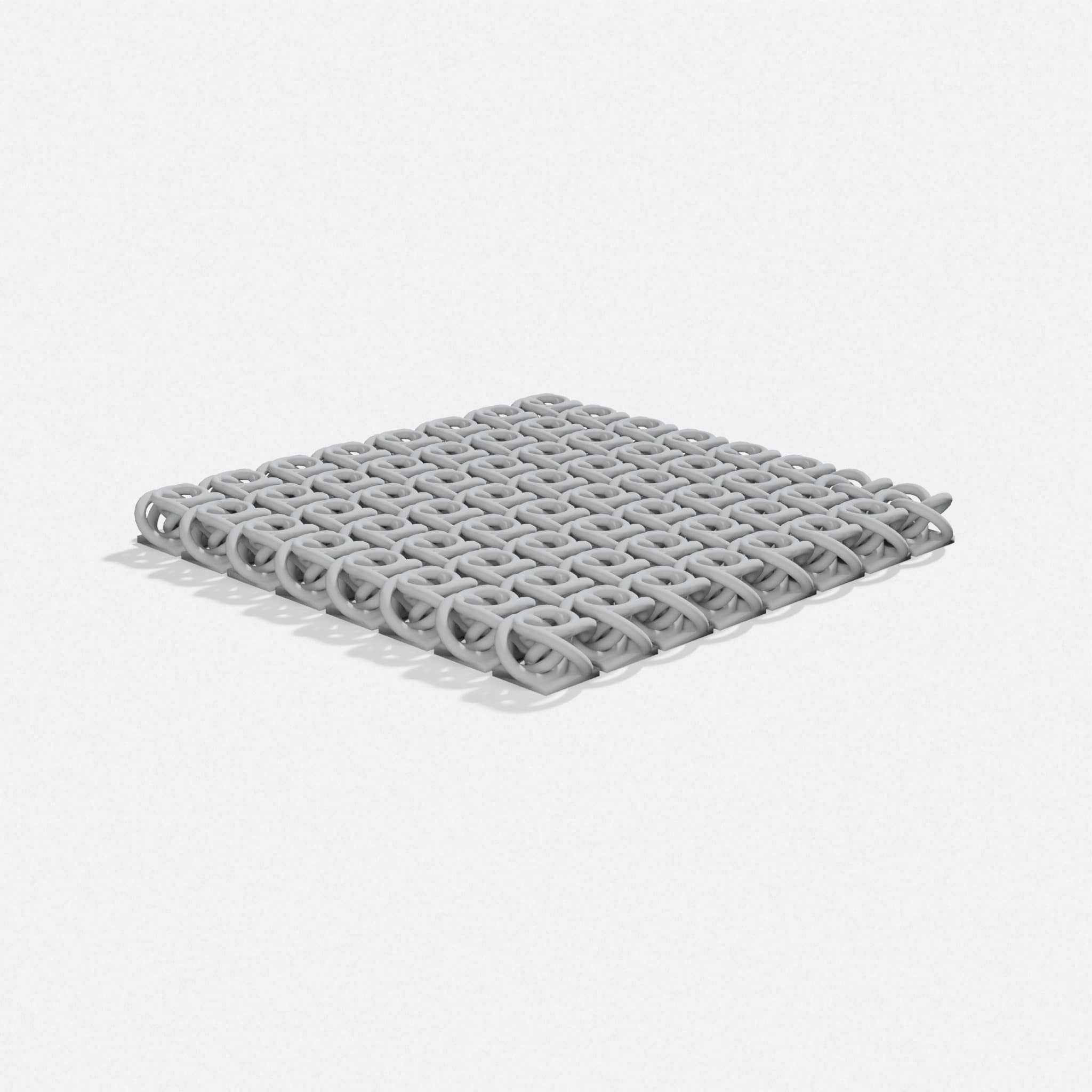 NASA Chain Mail 3D Printed Home Decor, turn three quarter