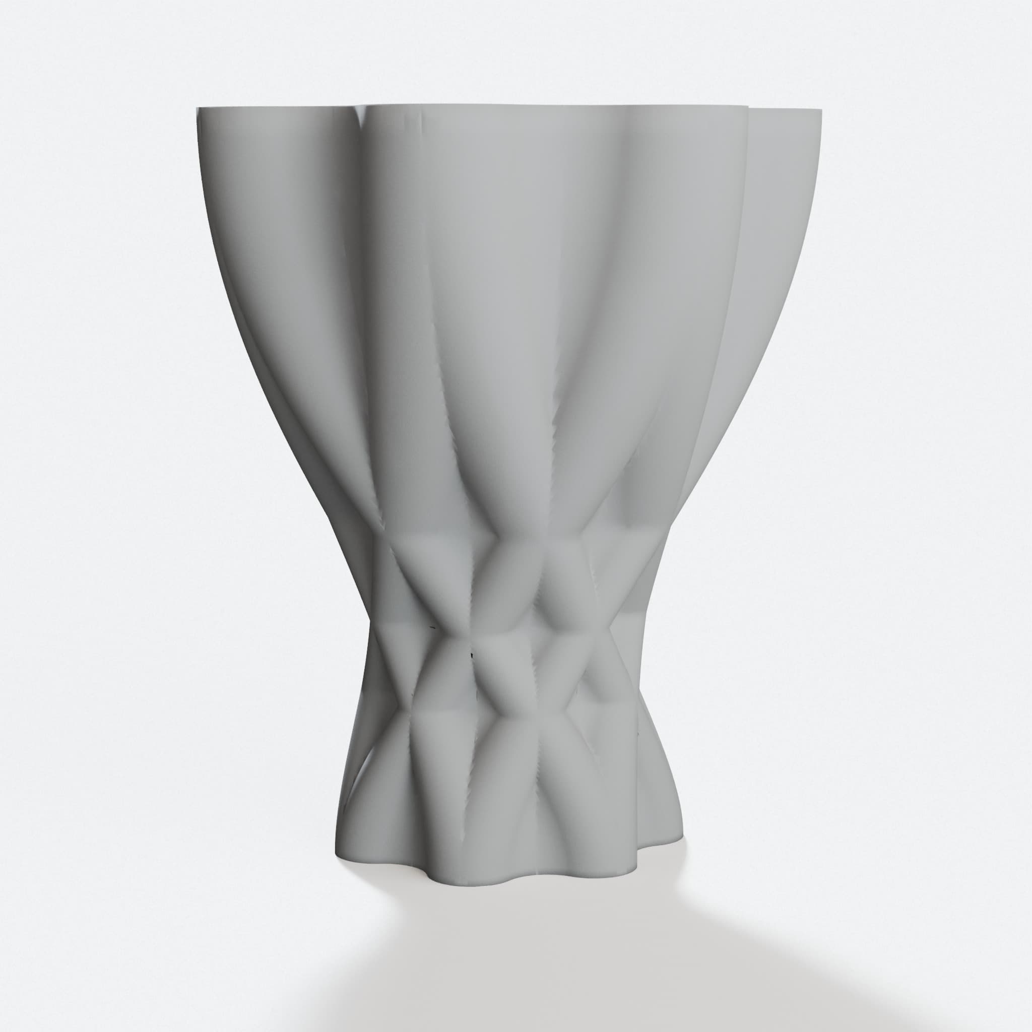 Cycloidic Vase - 3D Printed Home Decor with Geometric Design, hero tilt