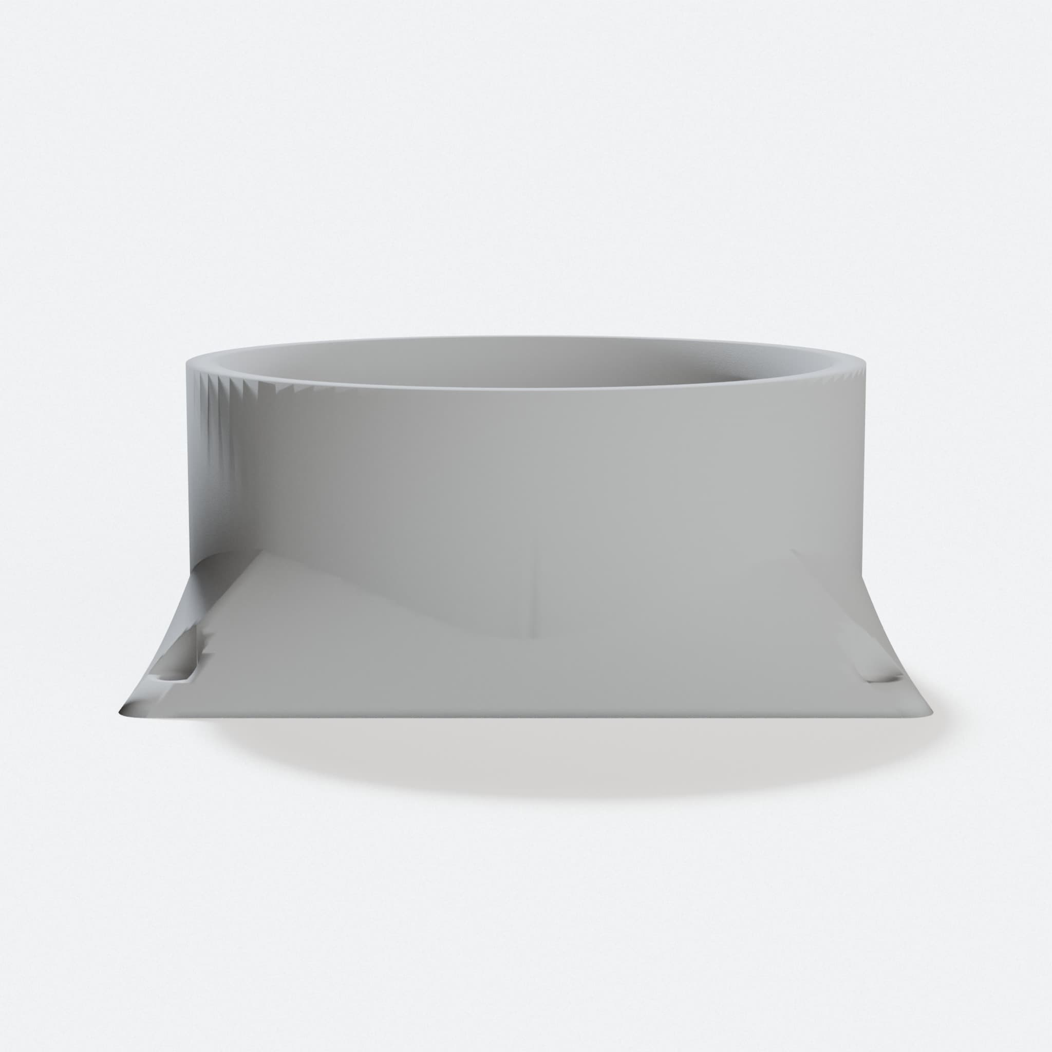 4-Inch Box Fan Adapter for Workshop Ducts, hero tilt