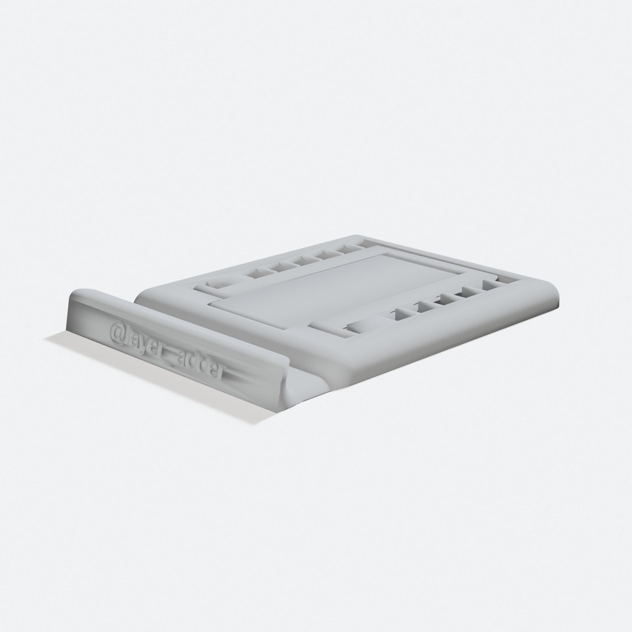 Compatible with iPhone Phone Stand – Print-in-Place, turn three quarter