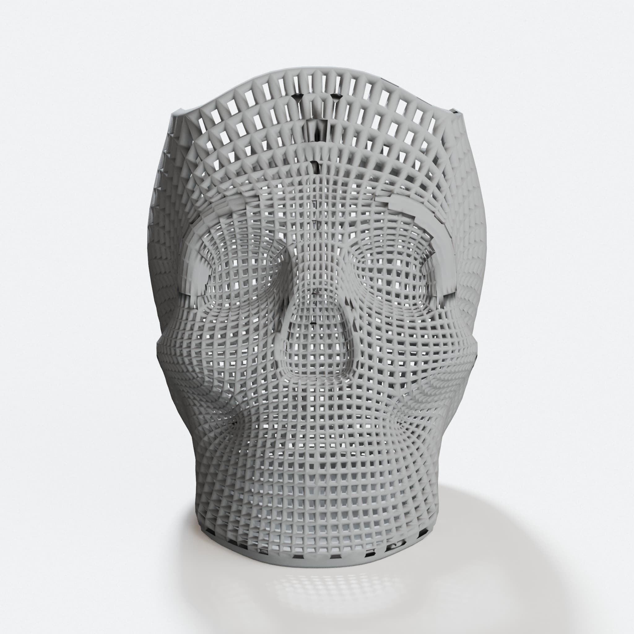 Wireframe Skull Pen Holder - Perfect Edition, hero tilt
