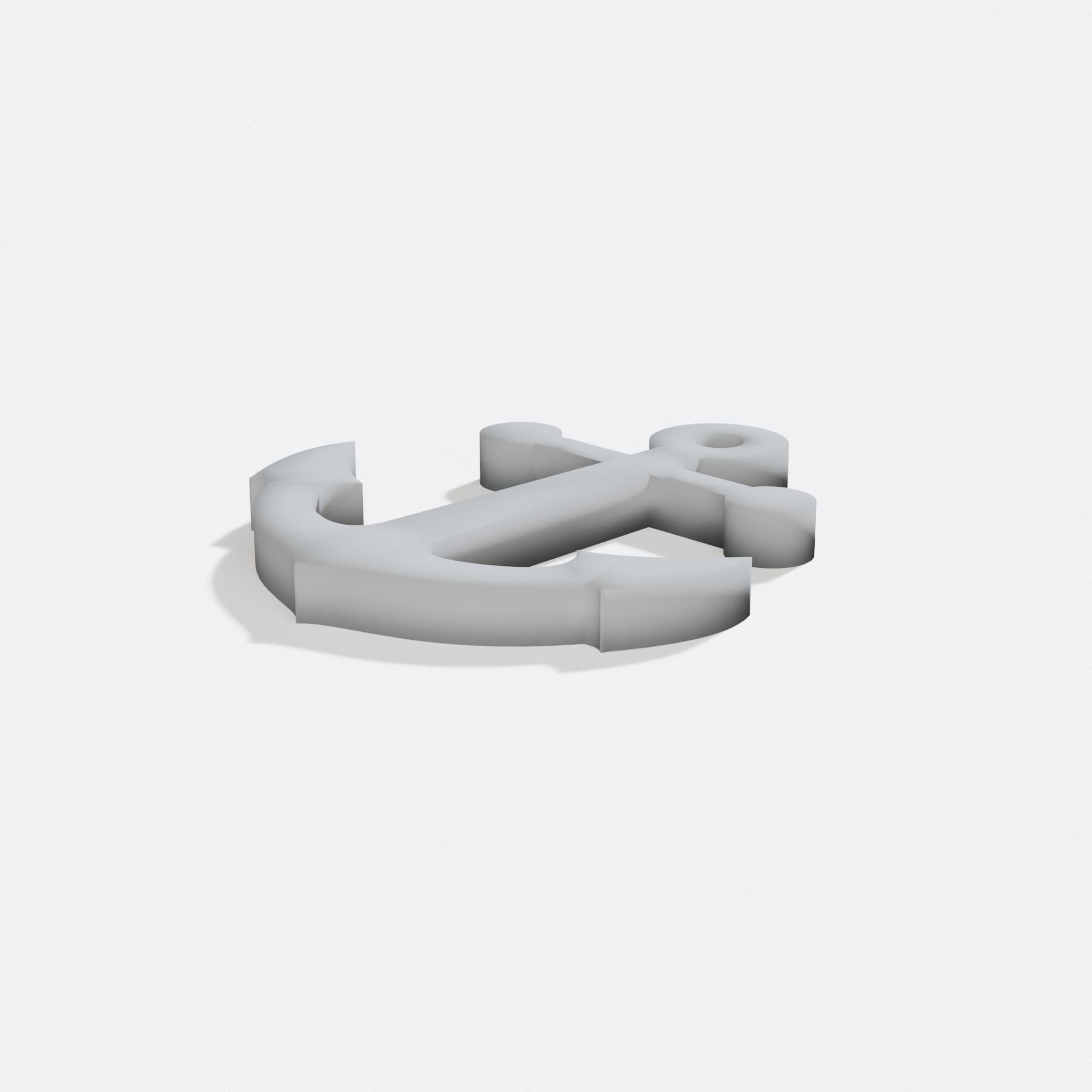Anchor Key Chain, turn three quarter