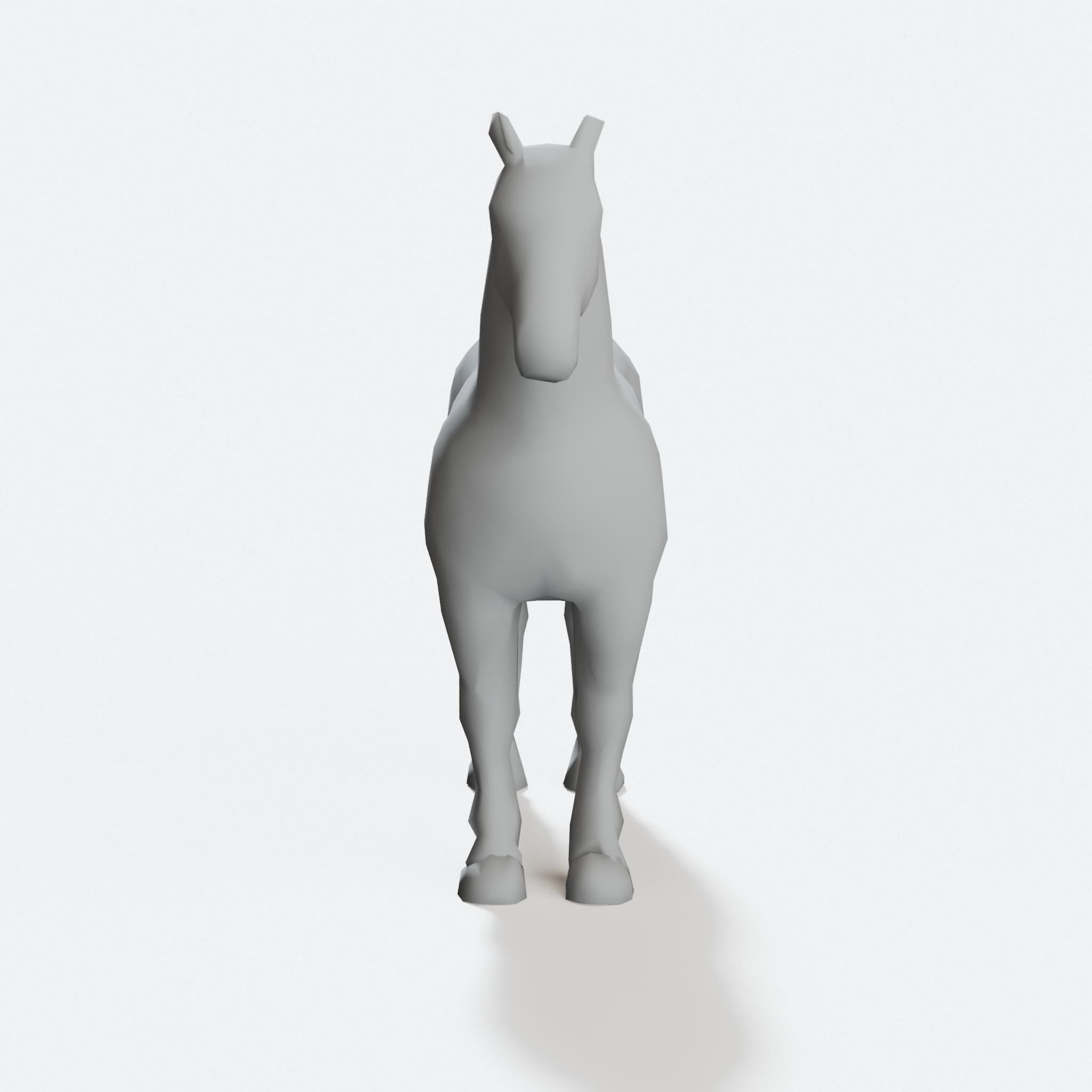 Low Poly Horse Ornament Decor, hero tilt