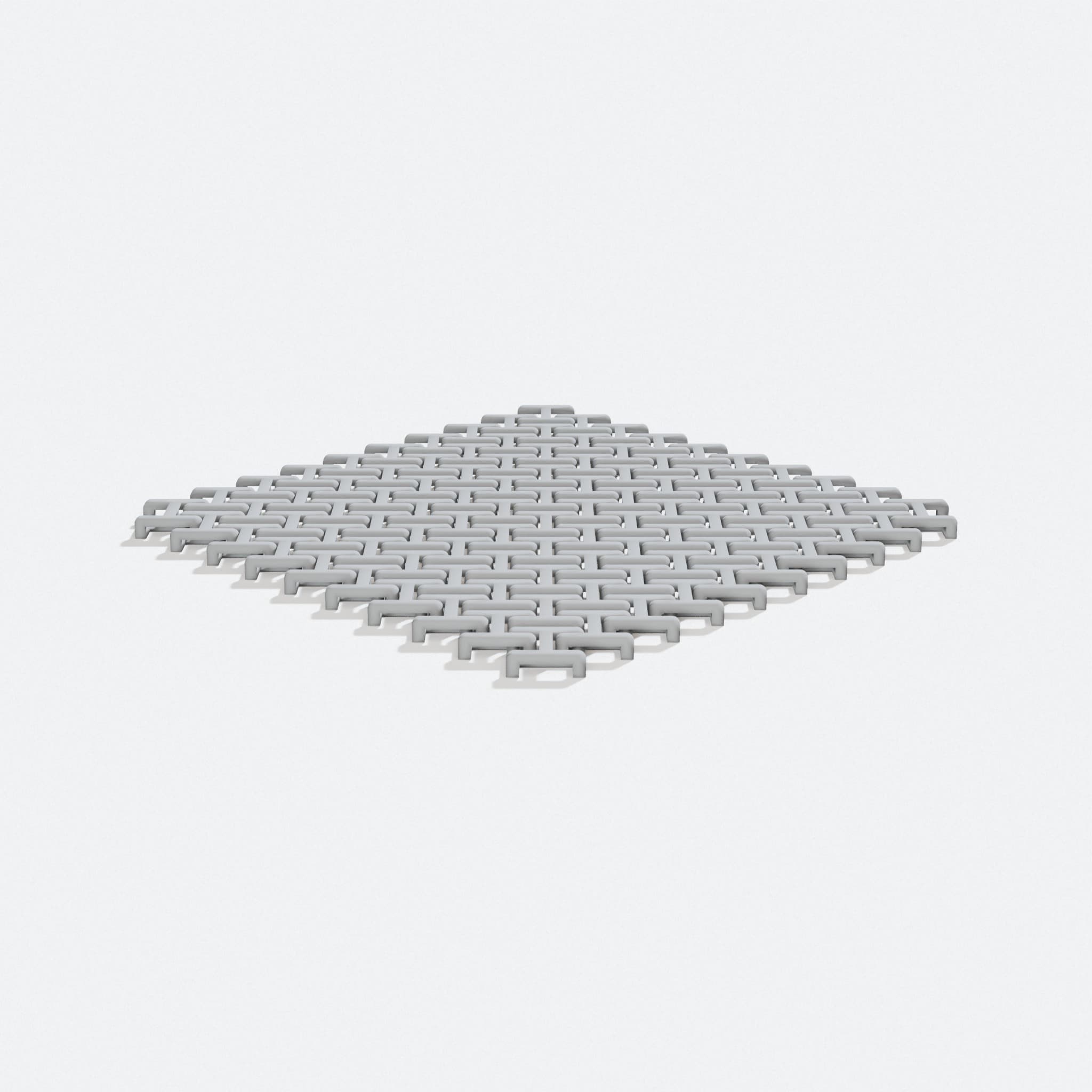 Chainmail Coasters, 3D Printed Home Decor Set, turn three quarter