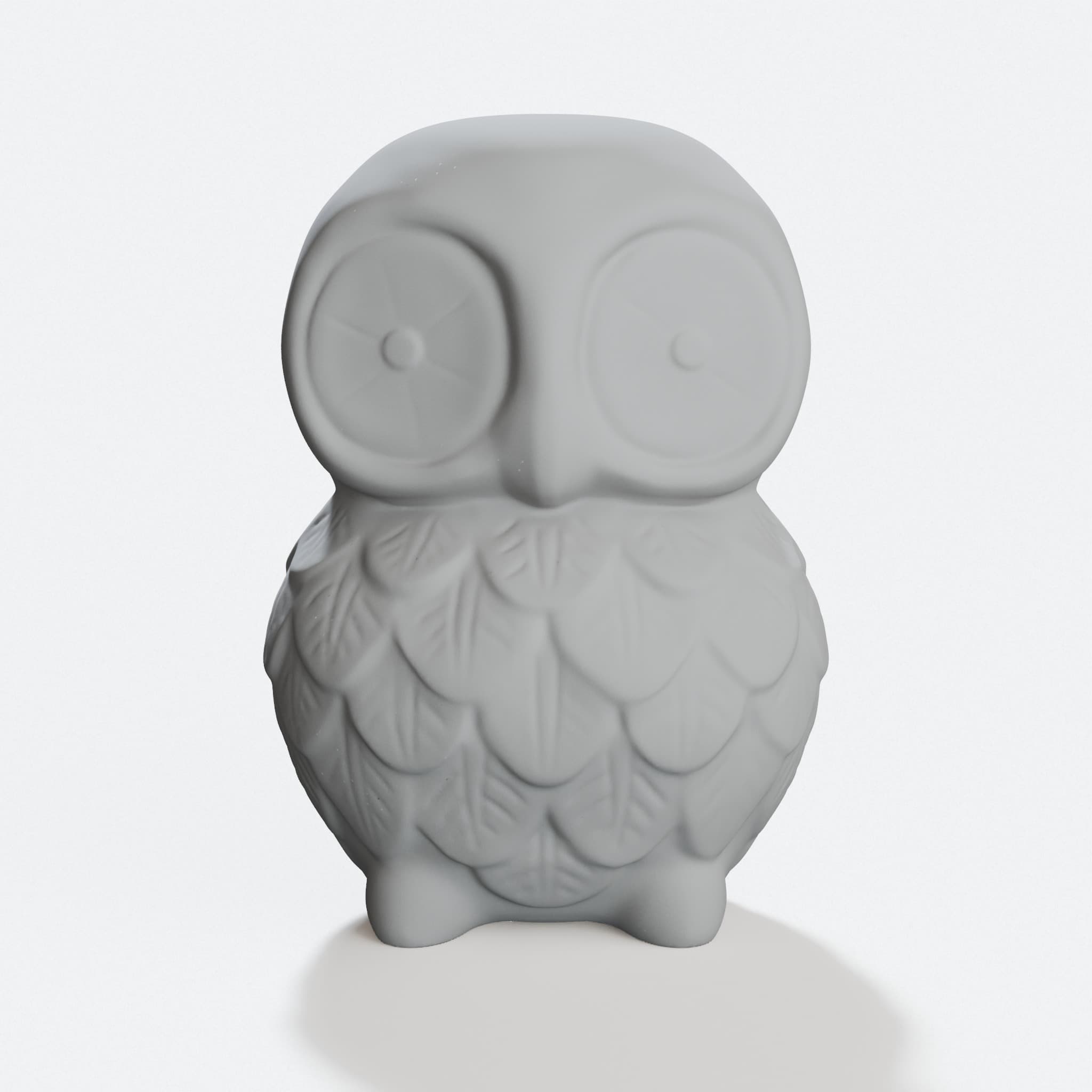 Owl Figurine – 3D Printed Home Decor Statue, hero tilt