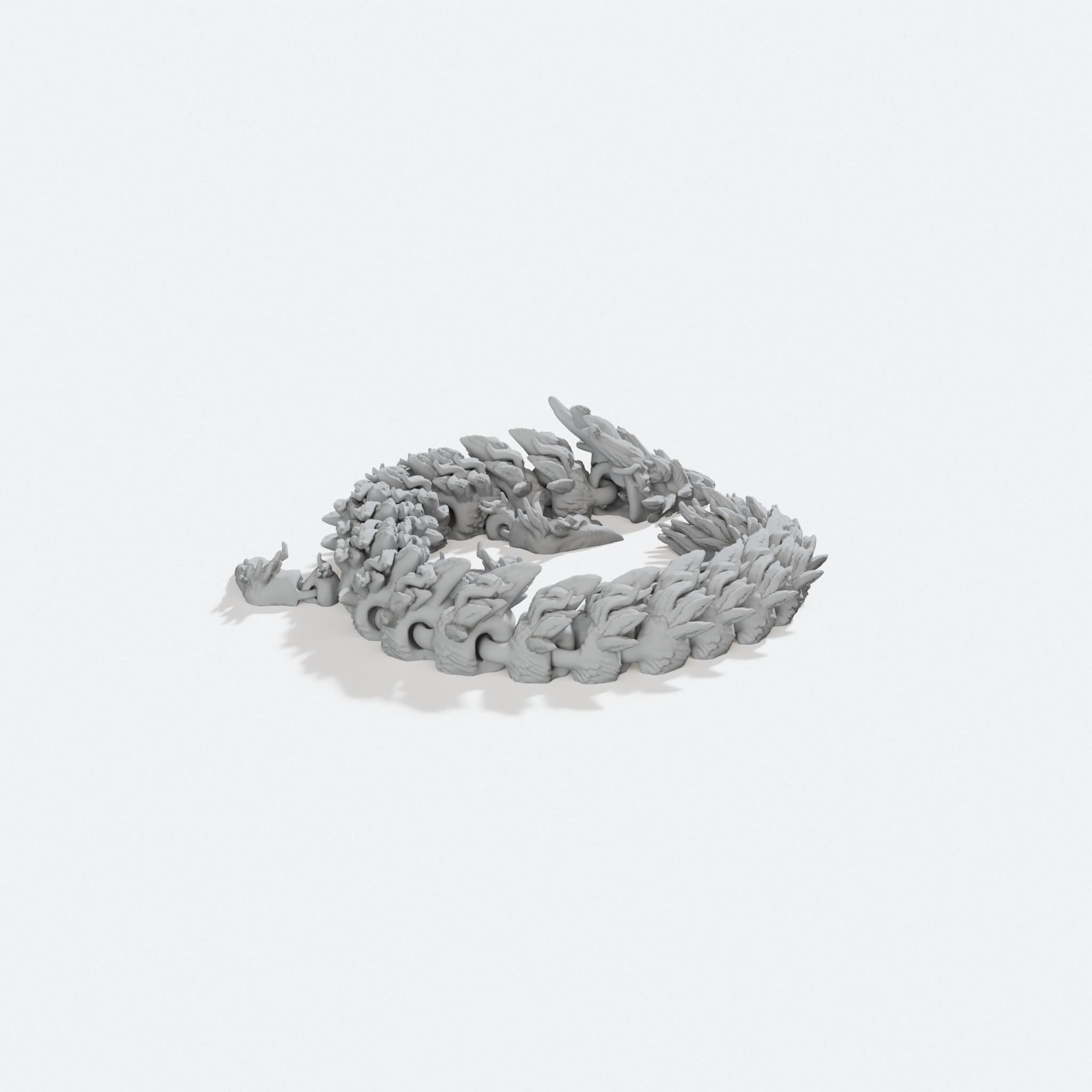 Articulated Poison Dragon Flexible Toy, turn three quarter