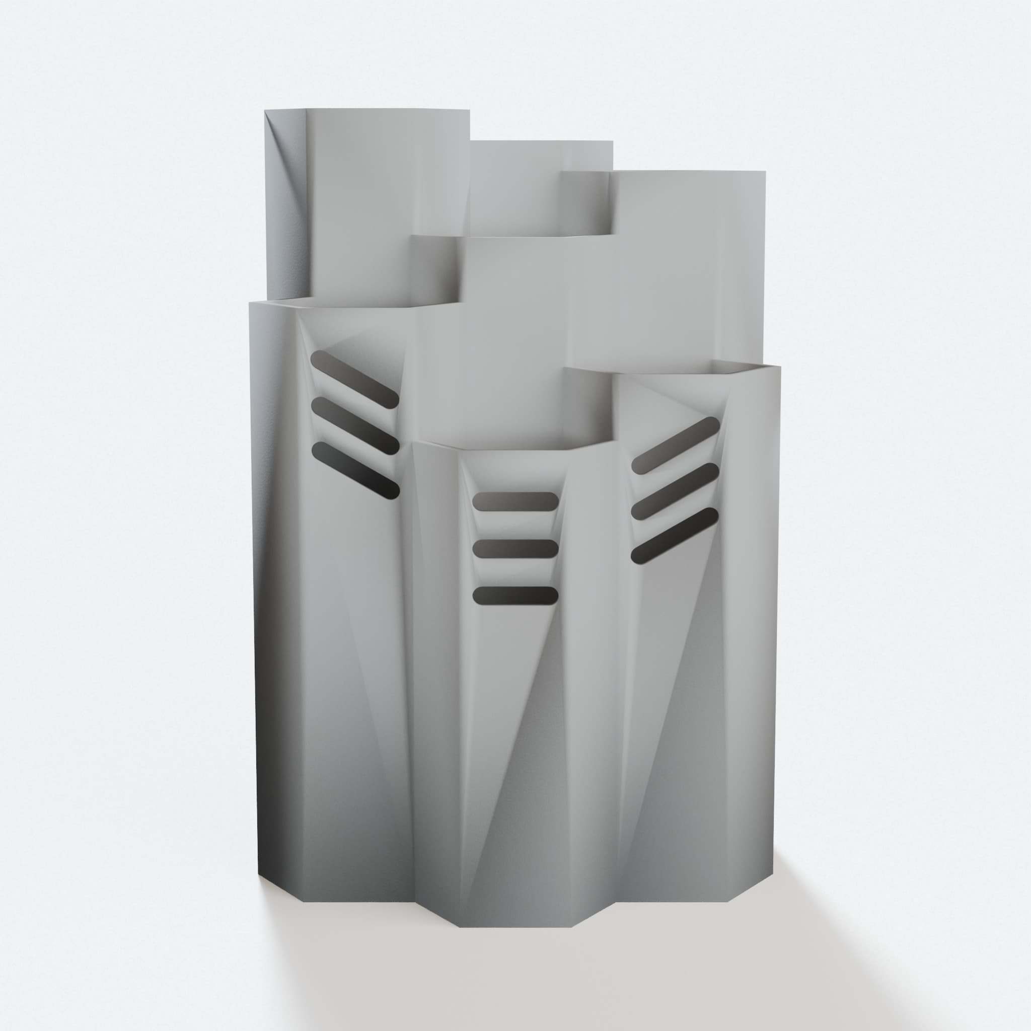 Tall Hexagonal 3D Printed Organizer, hero tilt