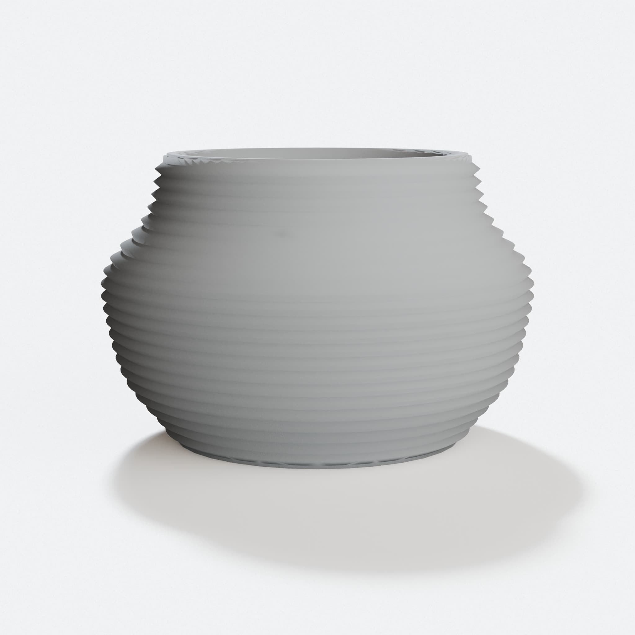 3D Printed Home Decor Planter for Small Plants, hero tilt
