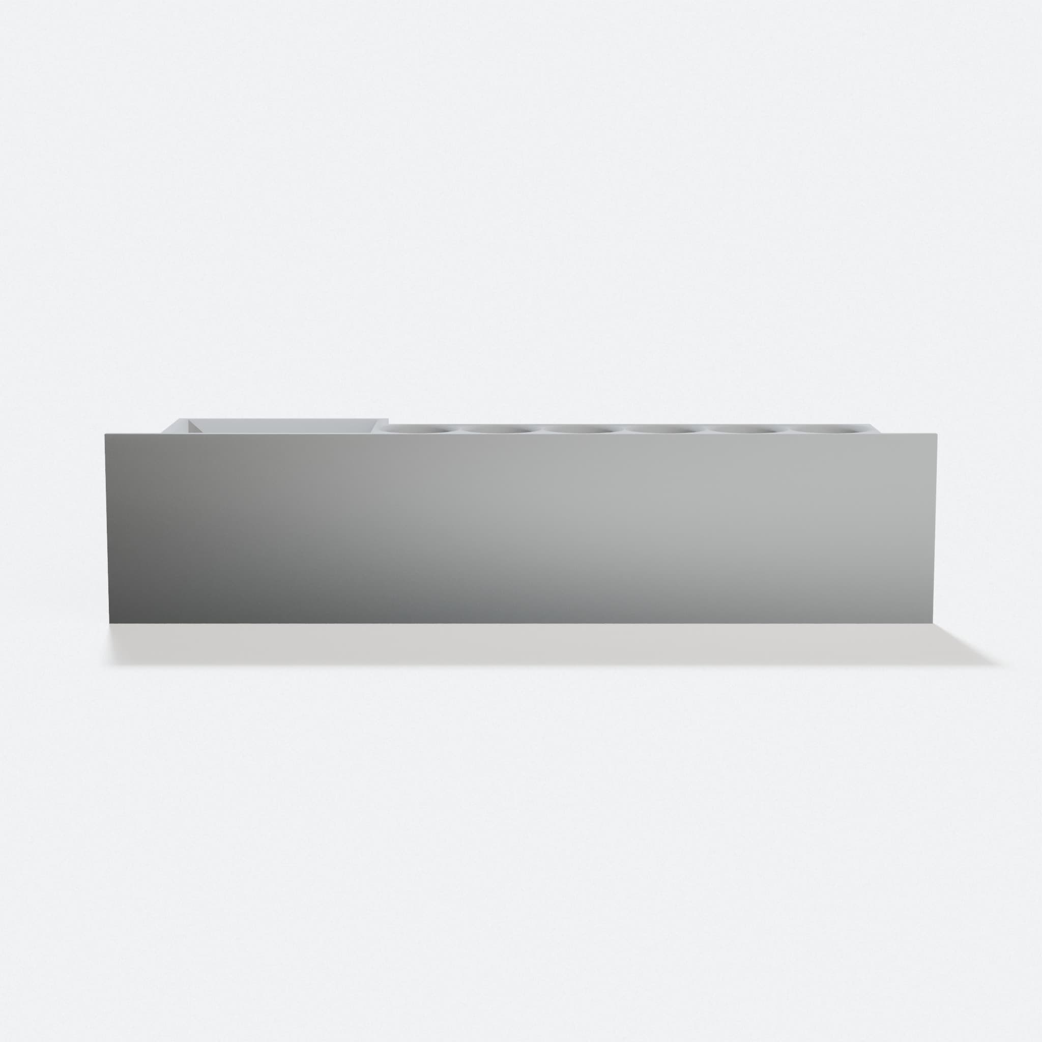 3D Printed Dry Erase Marker Holder for Desks, hero tilt