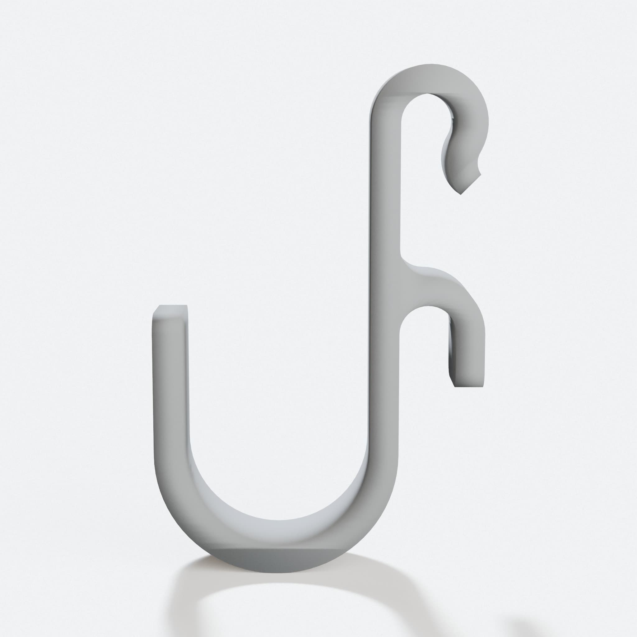 Wire Shelf Hook: 3D-Printable Organizer for Your Storage, hero tilt
