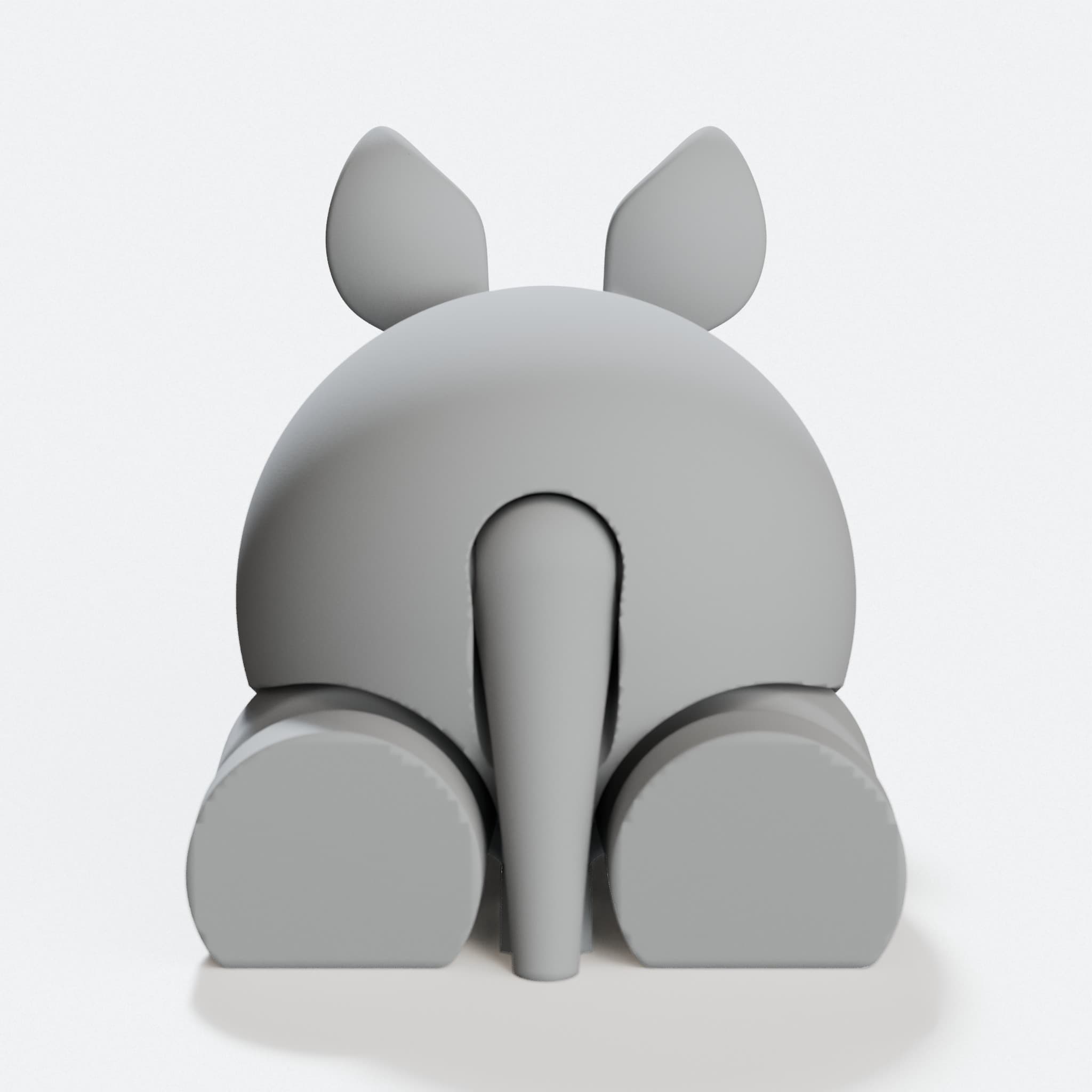 3D Printed Rhino Toy: Poseable Animal Puzzle, hero tilt