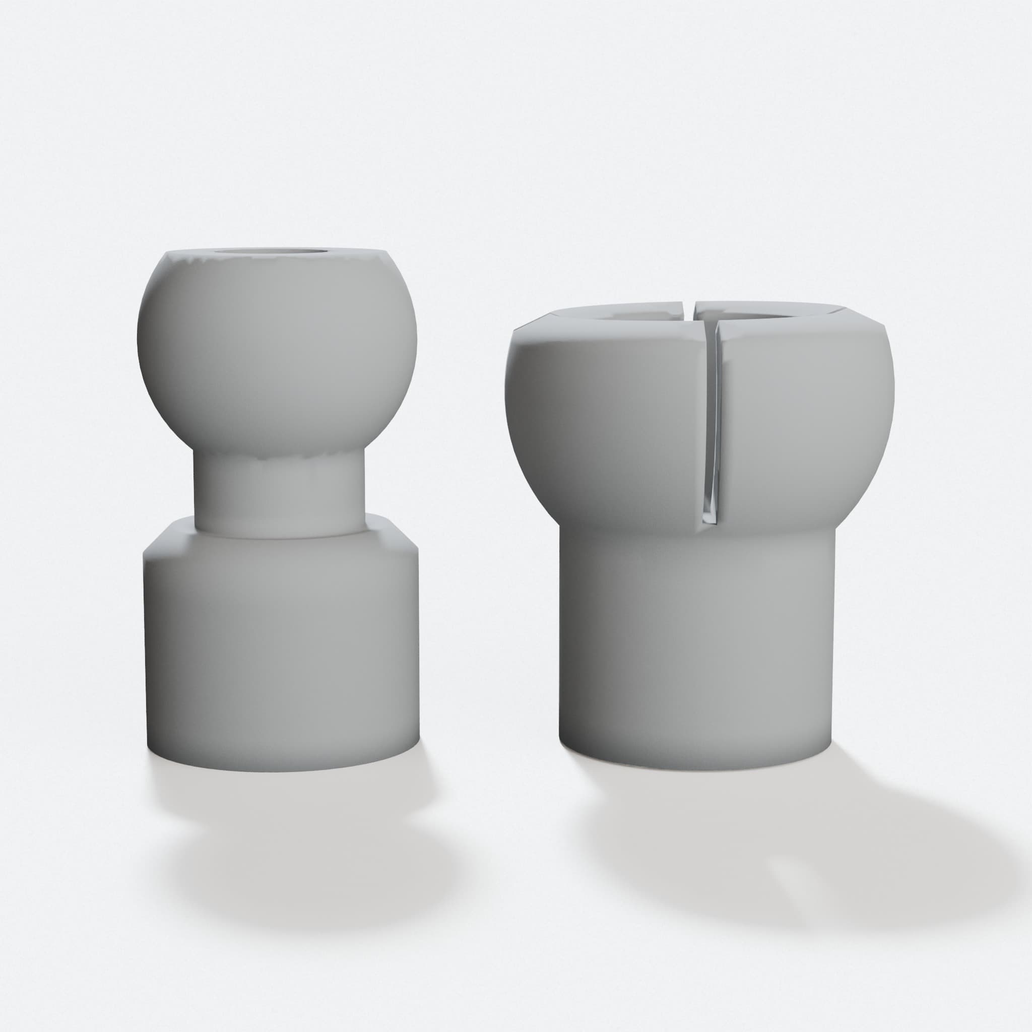 Ball Joint for 6mm Tube - 3D Printed Workshop Tool, hero tilt