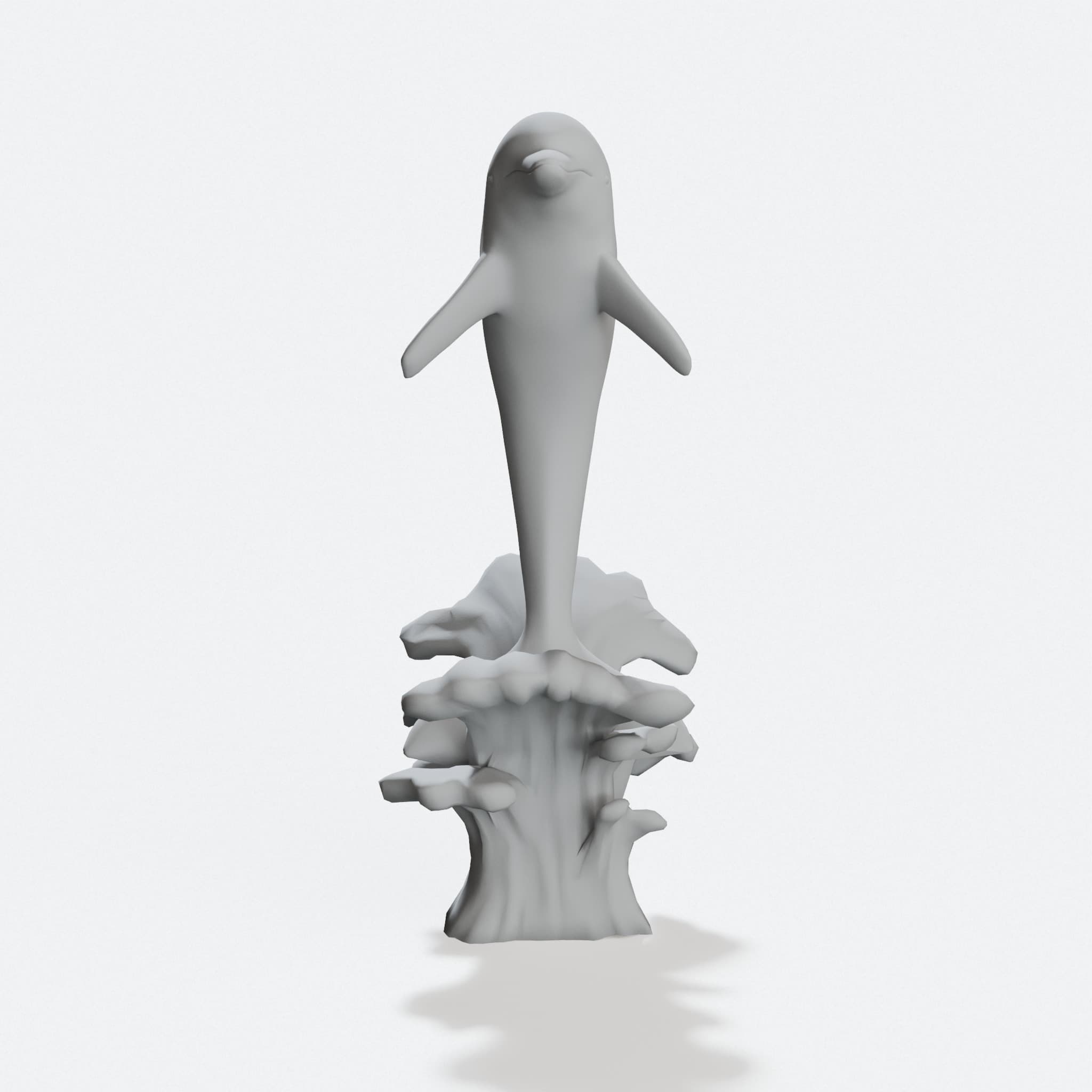 Leaping Dolphin Statue - 3D Printed Home Decor, hero tilt