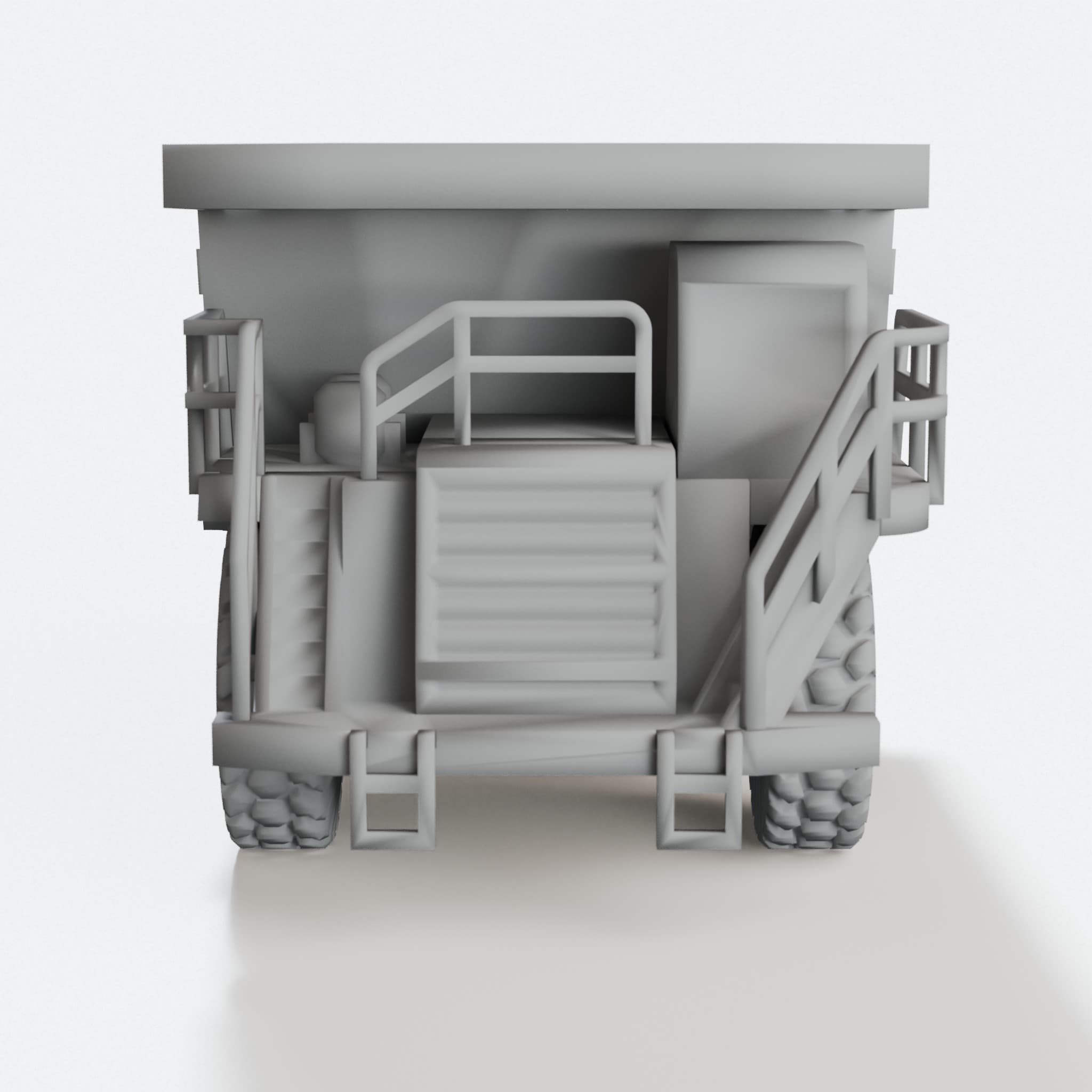 Caterpillar 777F Dump Truck 3D Printable Toy, hero tilt