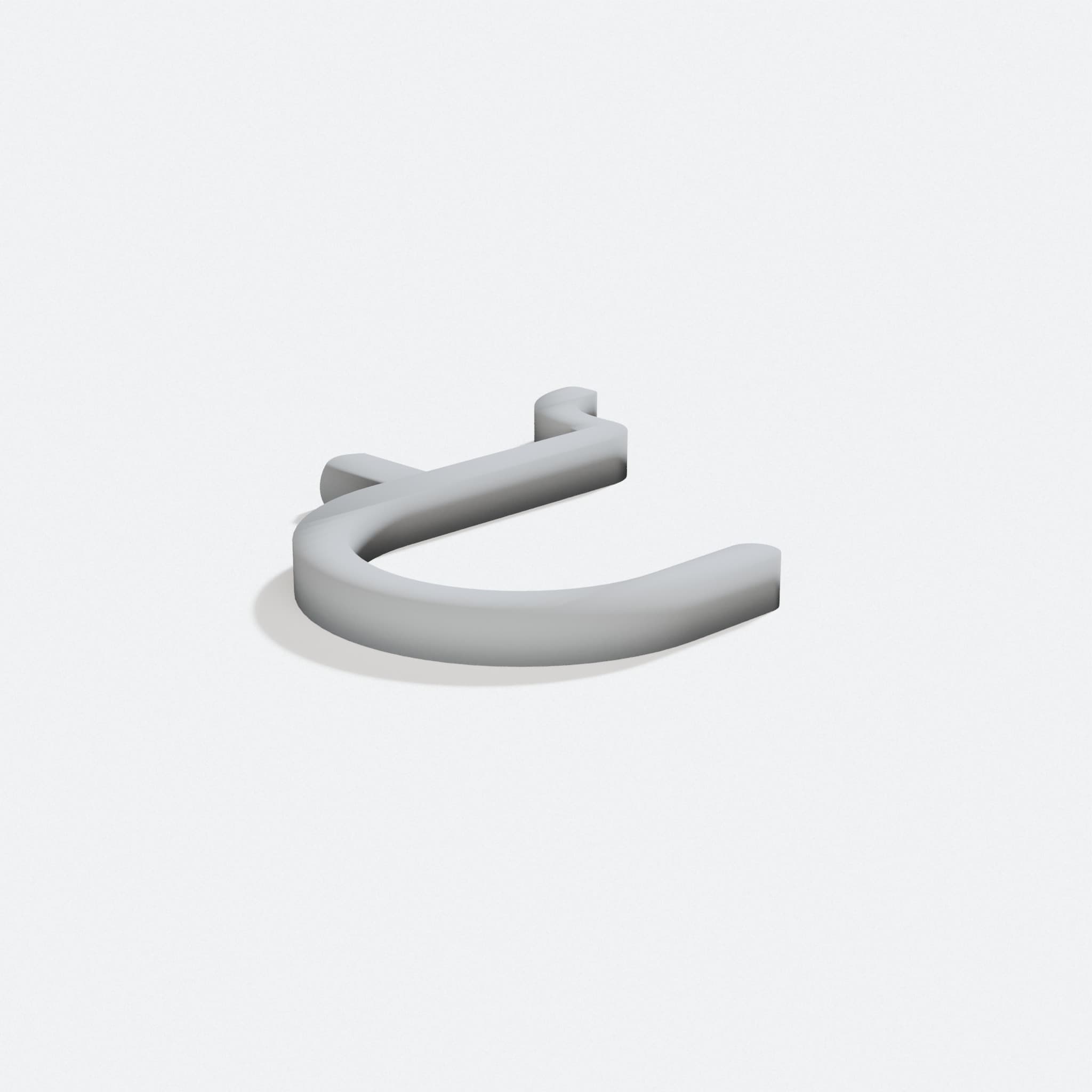 Improved Pegboard Hooks - 3D Printed Workshop Tool Set, turn three quarter