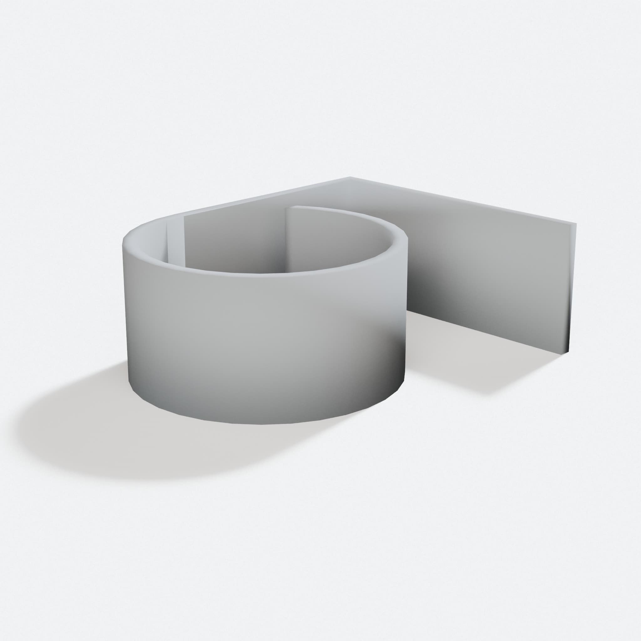 3D Printed Desk Clip Cable Organizer, turn three quarter