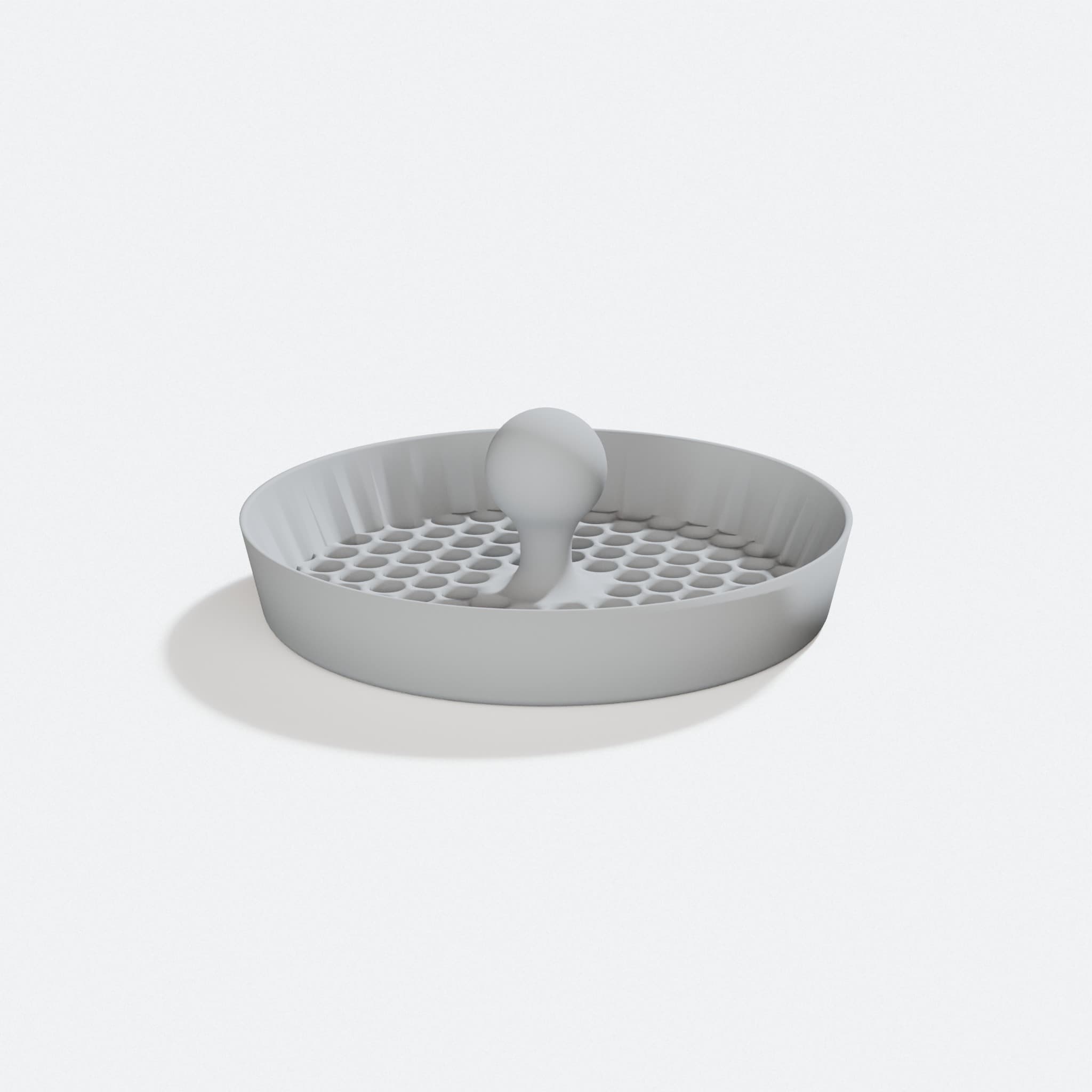 3D Printed Kitchen Sink Strainer Replacement, turn three quarter