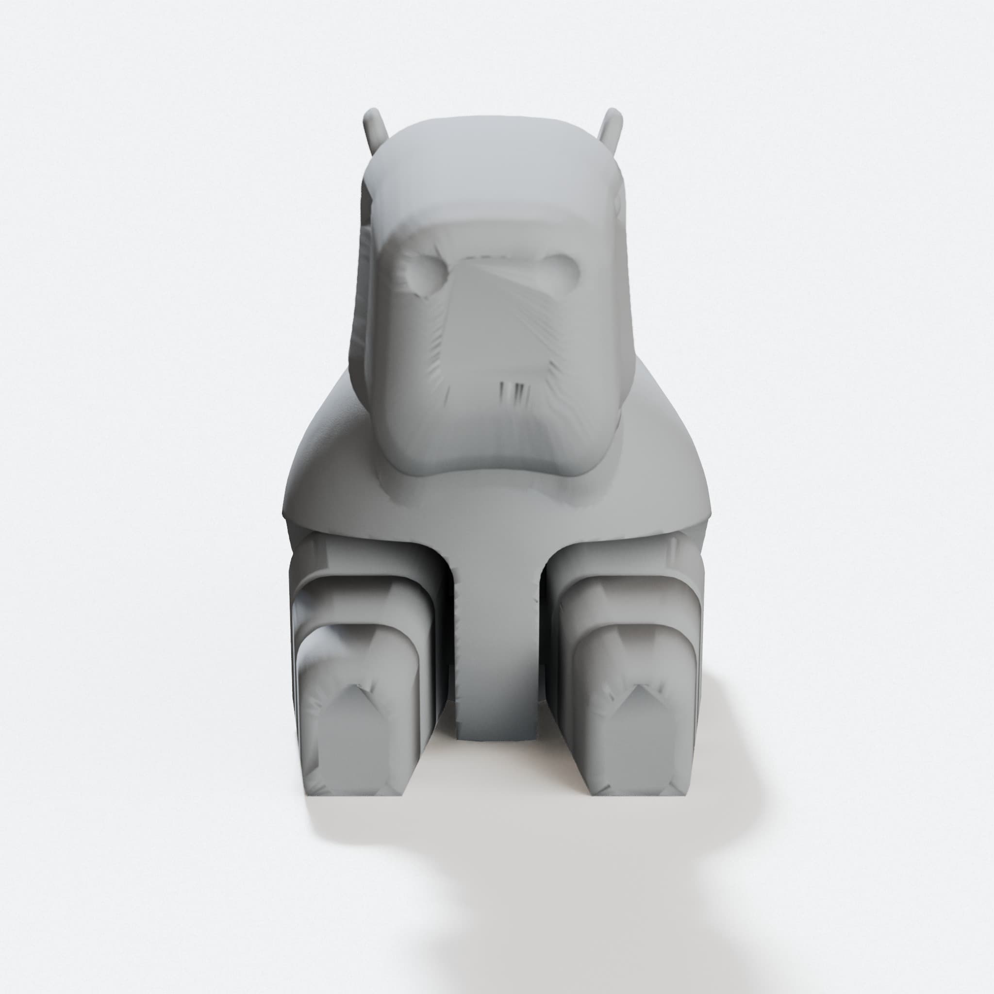3D Printed Capybara Toy with Detailed Features, hero tilt