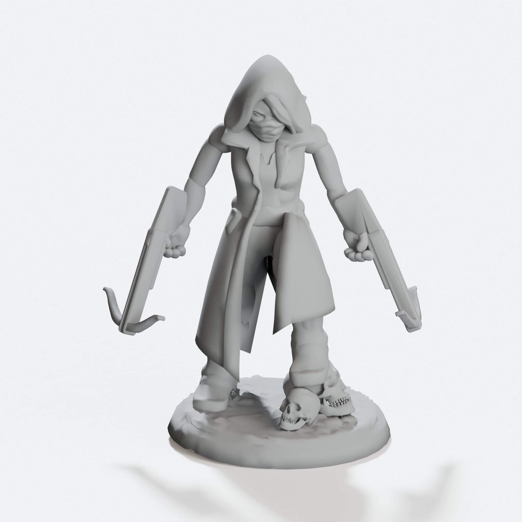 Adventurer's DND Miniatures Set - 3D Printable, hero tilt