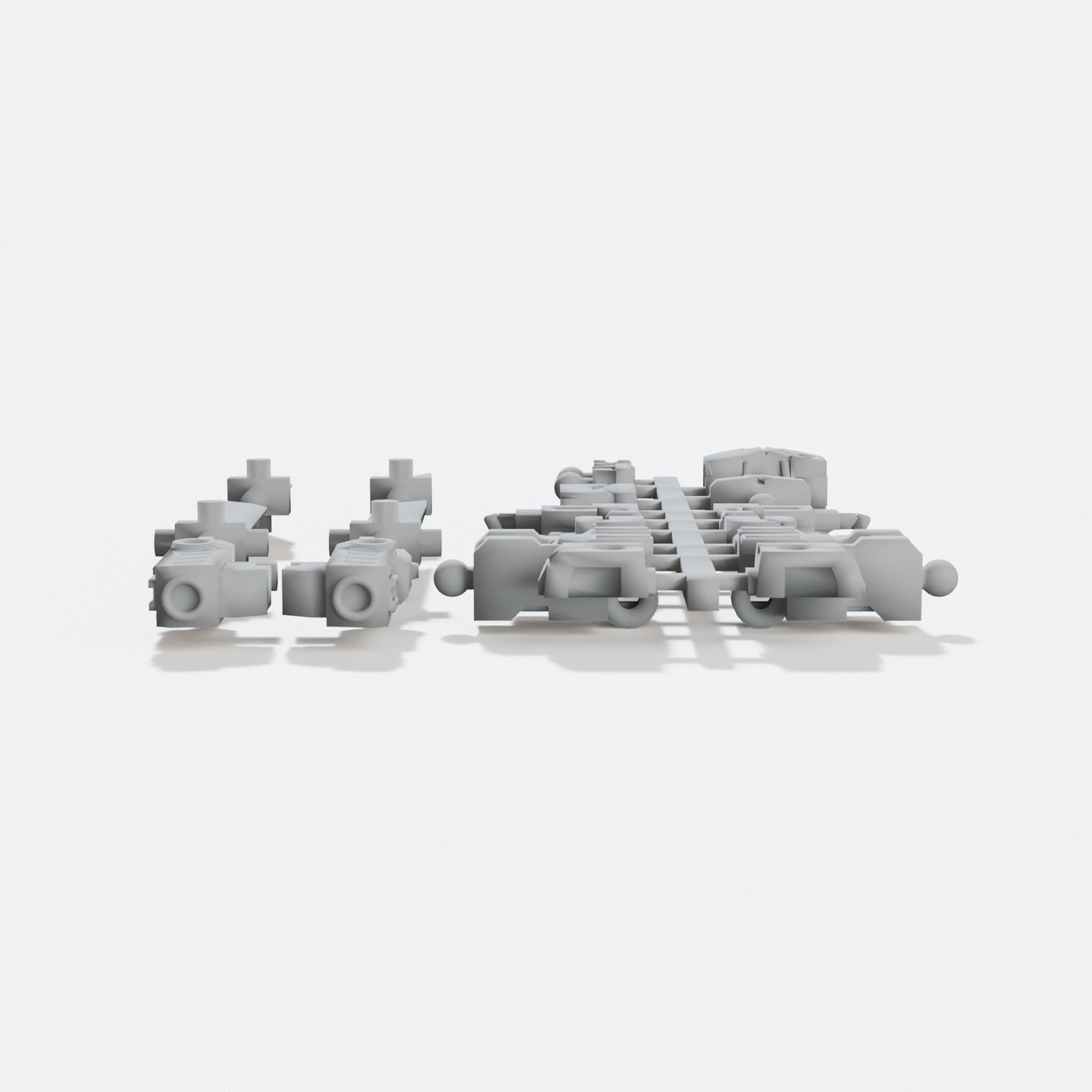 Mini Action Figure 40mm 3D Printed Toy, hero tilt