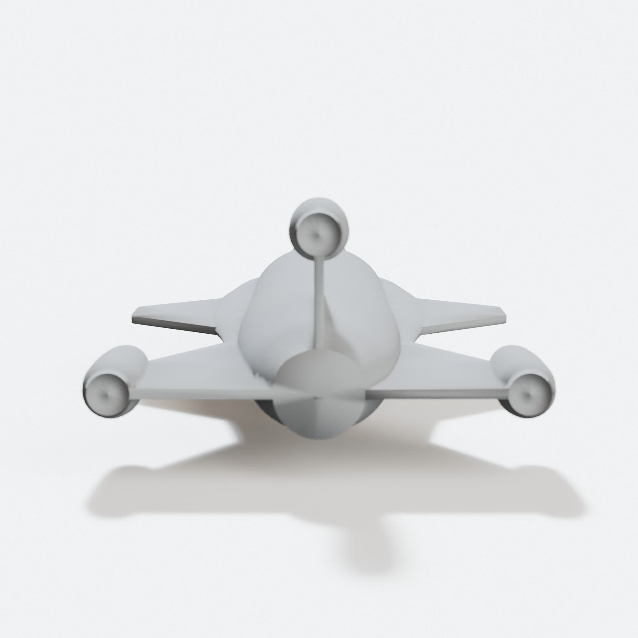 Single-Perimeter Rocket Plane 3D Printed Toy, hero tilt