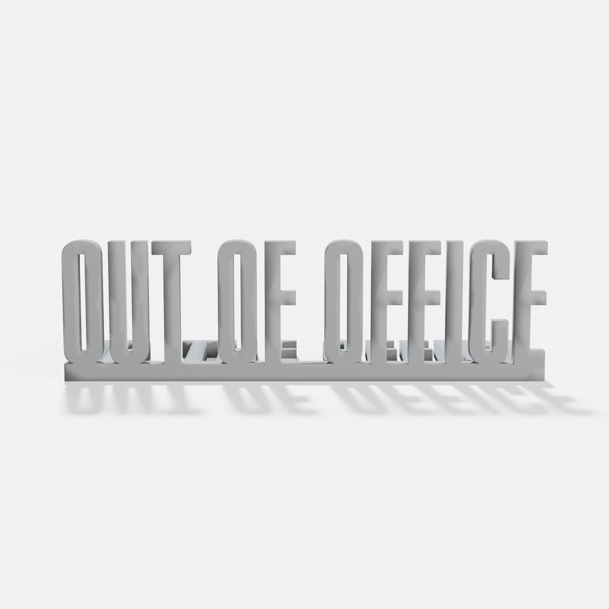 3D Printed Desk Sign, Custom Office Accessory, hero tilt