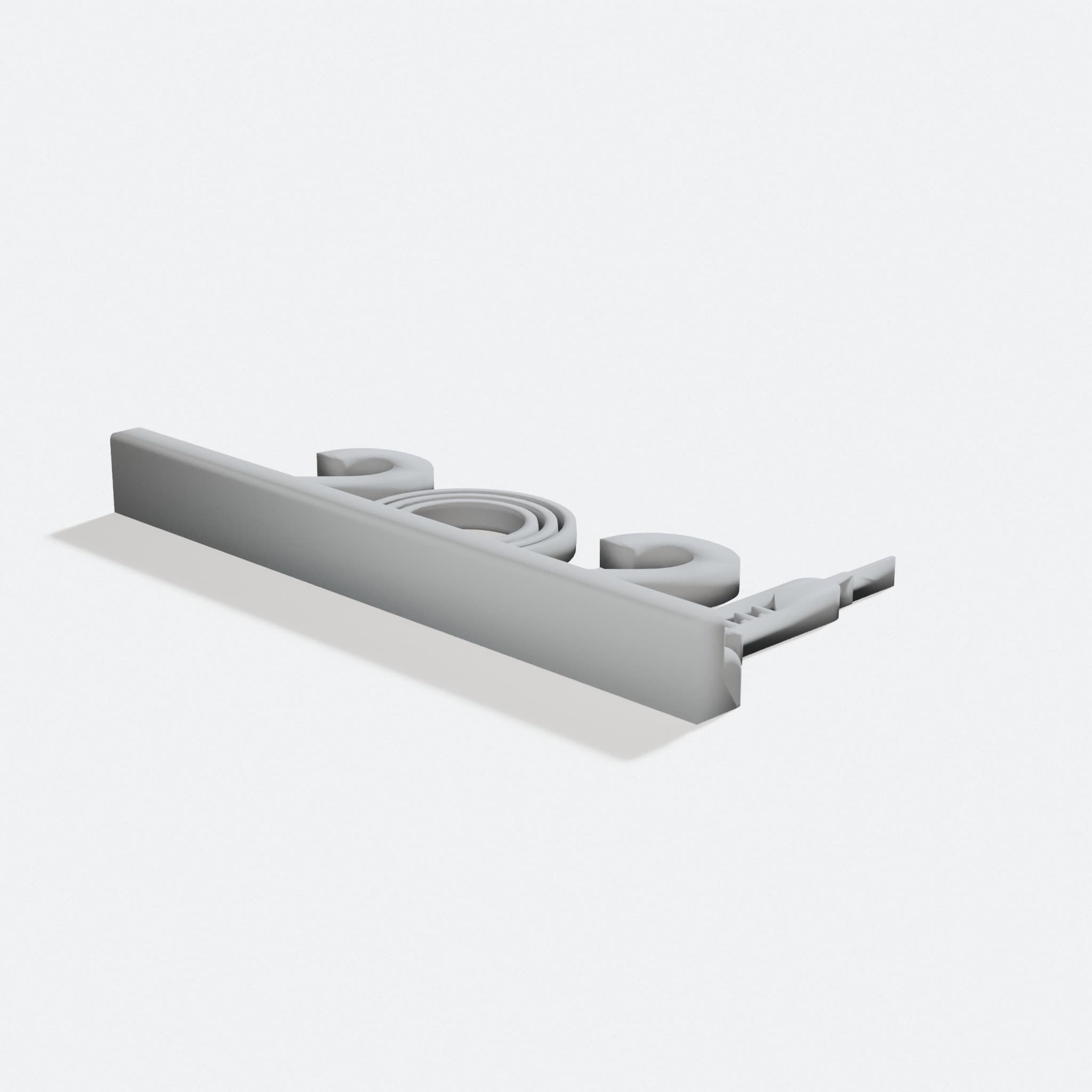 2021 Gimbal 3D Printed Ornament, Vaccine Year, turn three quarter