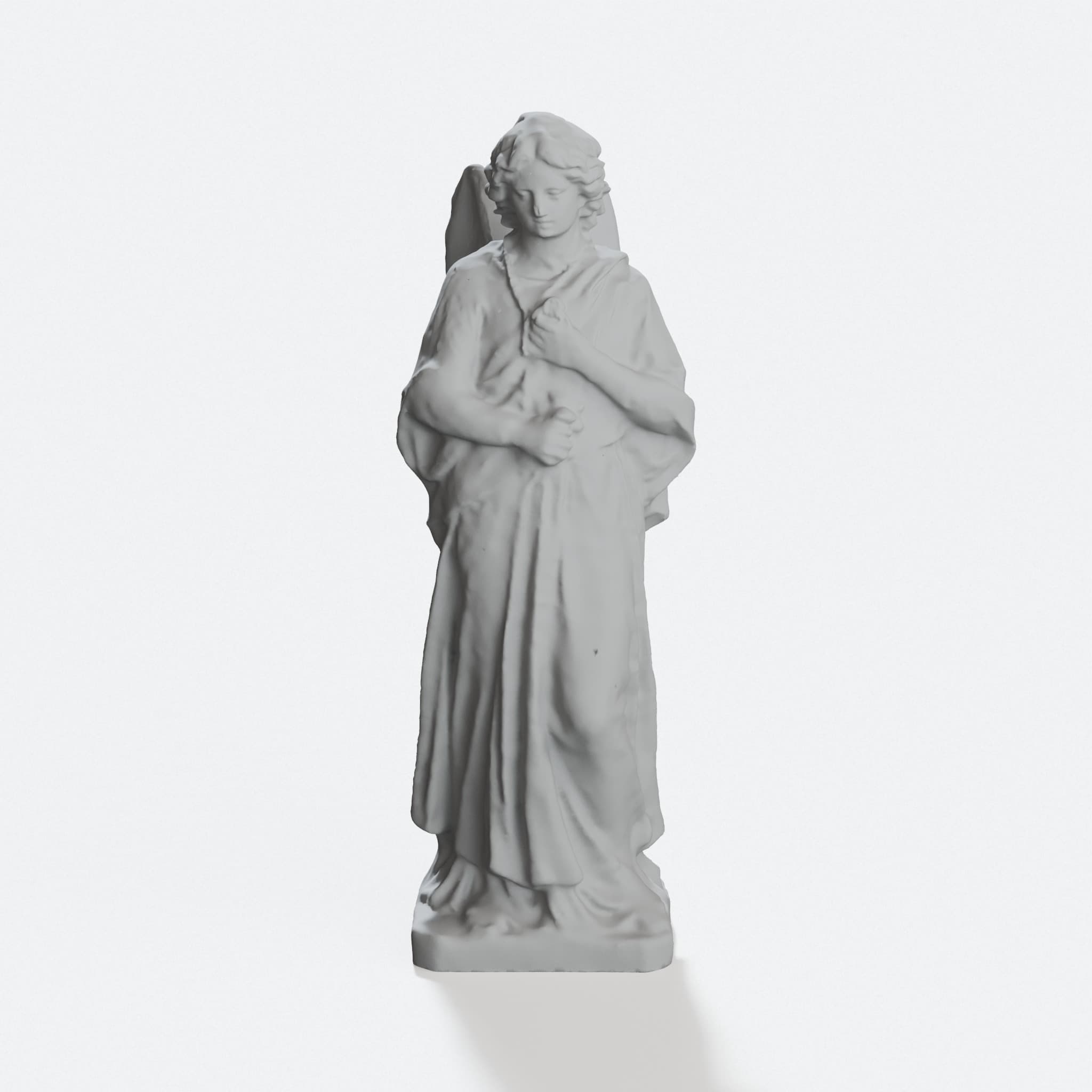Angel Statue 3D Print – Our Lady Star of the Sea Sculpture, hero tilt
