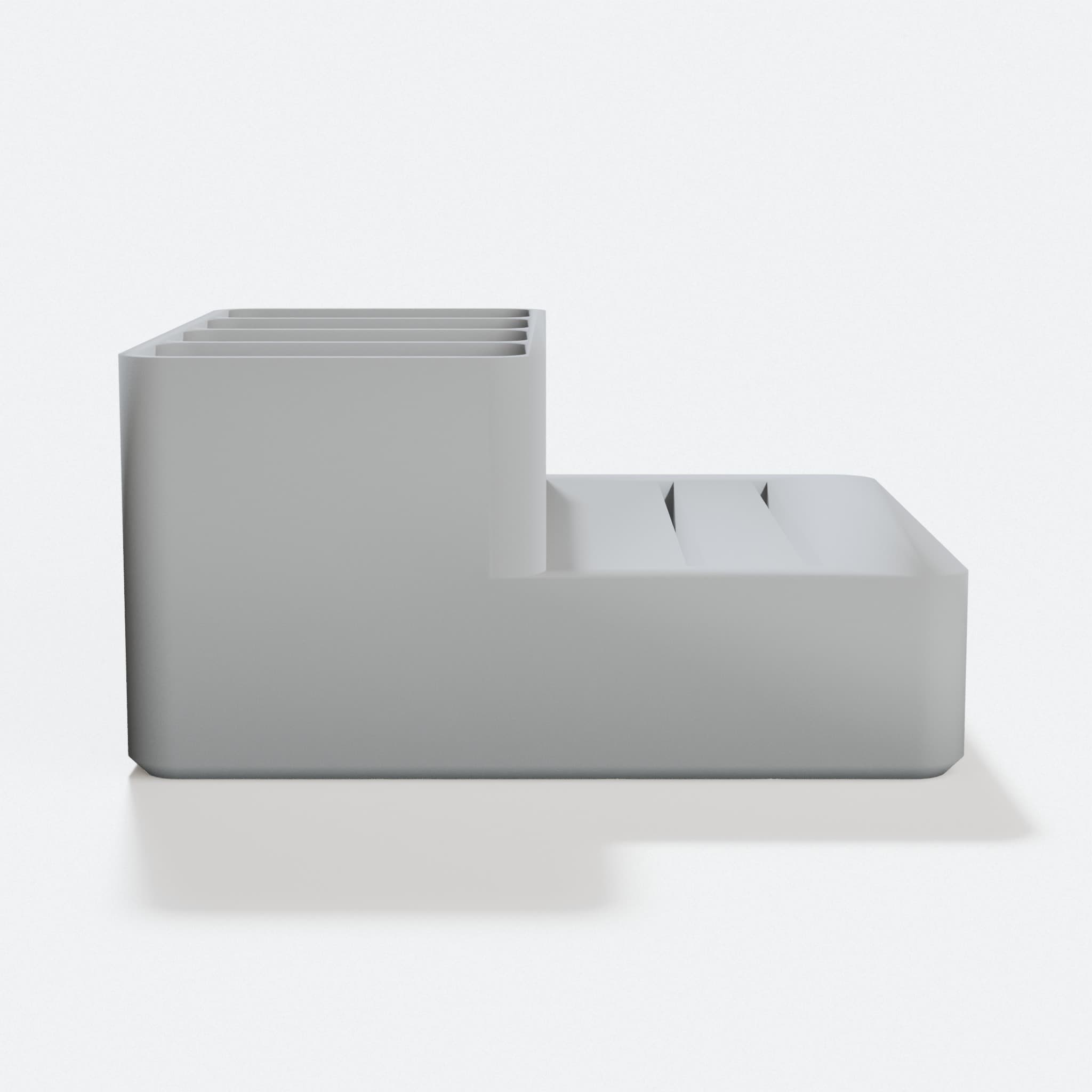 USB Charger and Cable Organizer for Desk, hero tilt