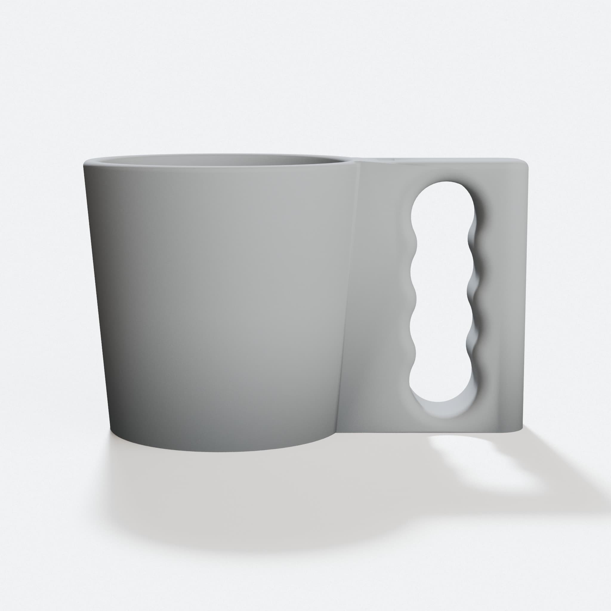 Pint Ice Cream Mug, 3D Printed Kitchen Accessory, hero tilt
