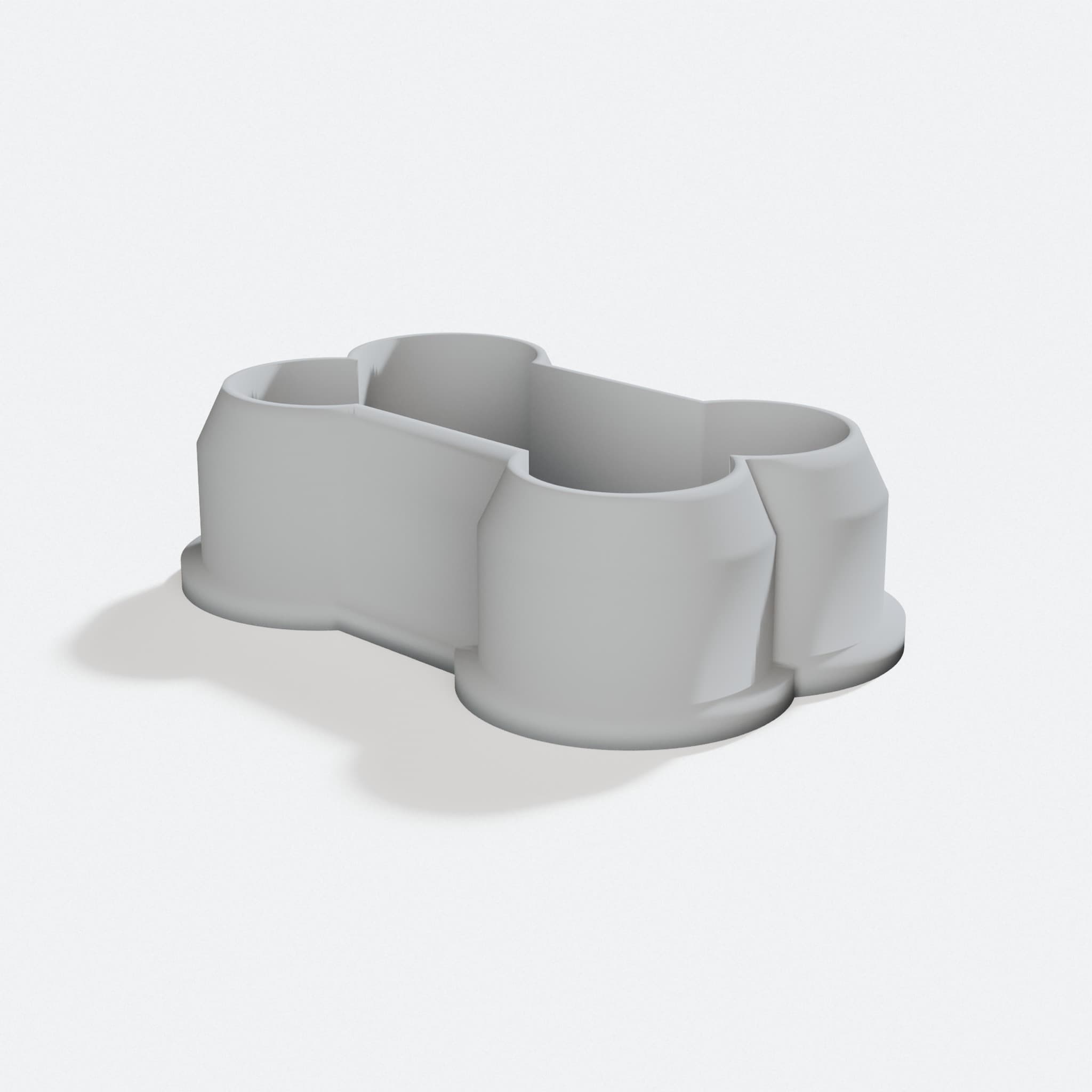 Dog Bone Cookie Cutter for 3D Printed Kitchen Tools, turn three quarter