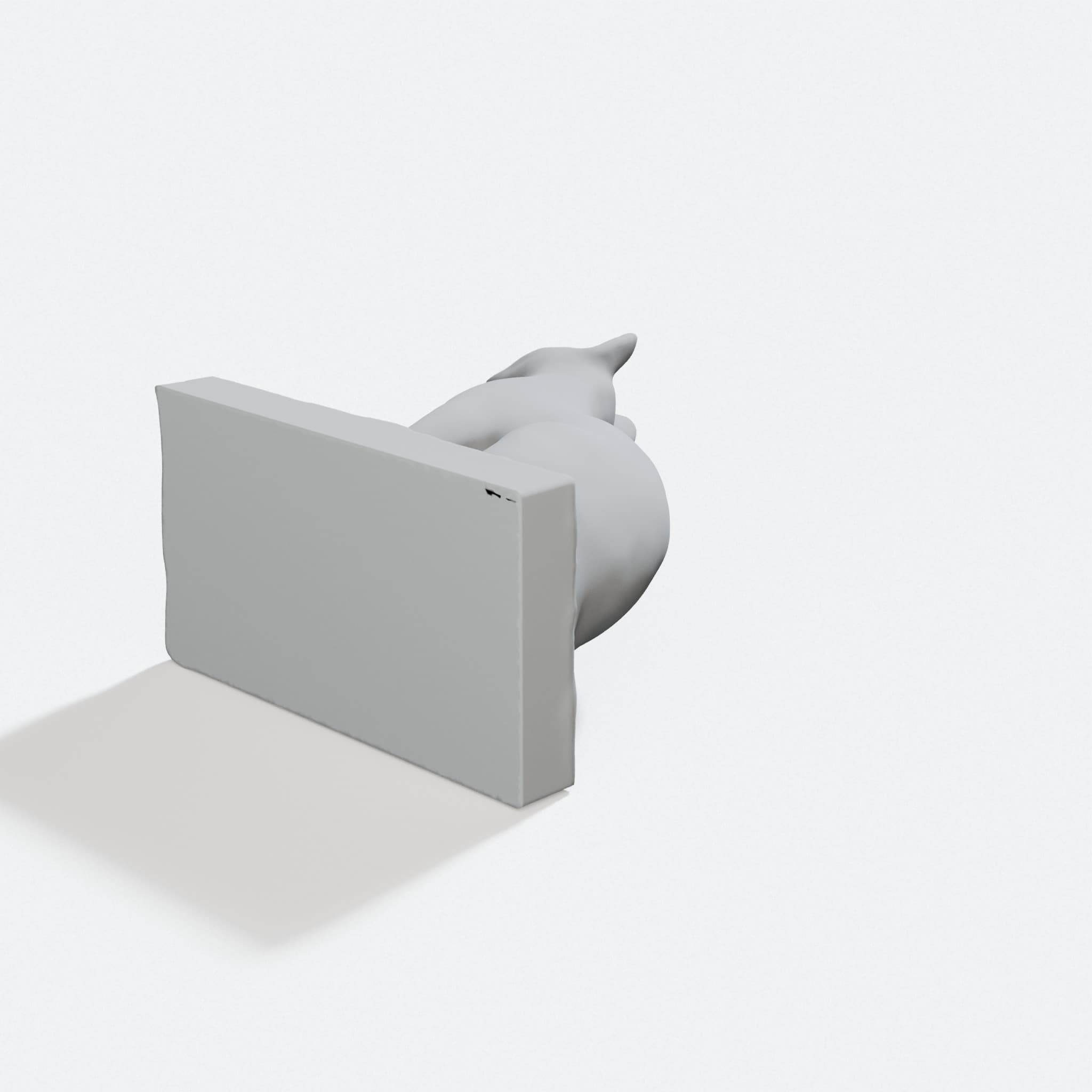 Egyptian Cat Statue Replica from Walters Art Gallery, turn three quarter