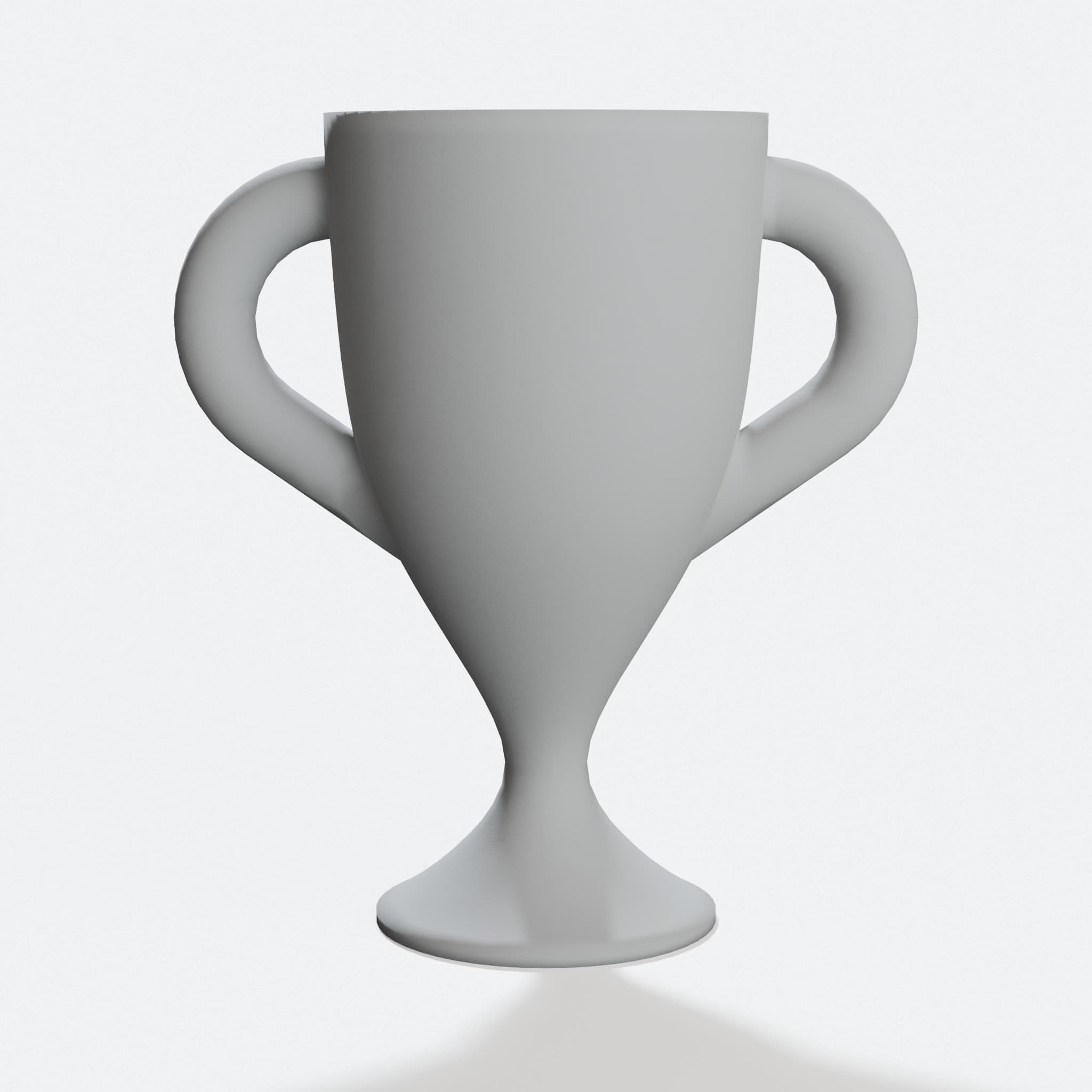 Trophy Cup 4 – Streamlined 3D Printed Home Decor Award, hero tilt