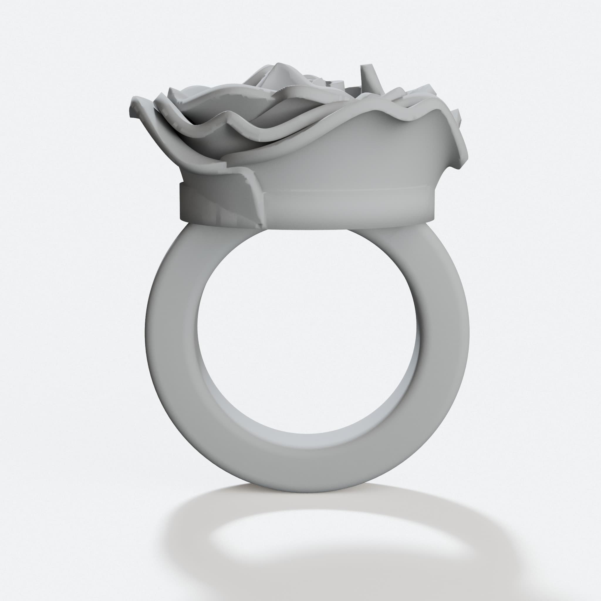 Compatible with Ring Rose 3D Printed Gift Ring, hero tilt
