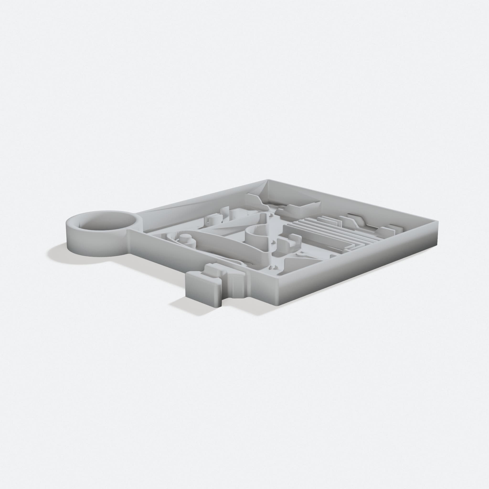 Compatible with Creality K1 K1C Tool Tray, turn three quarter