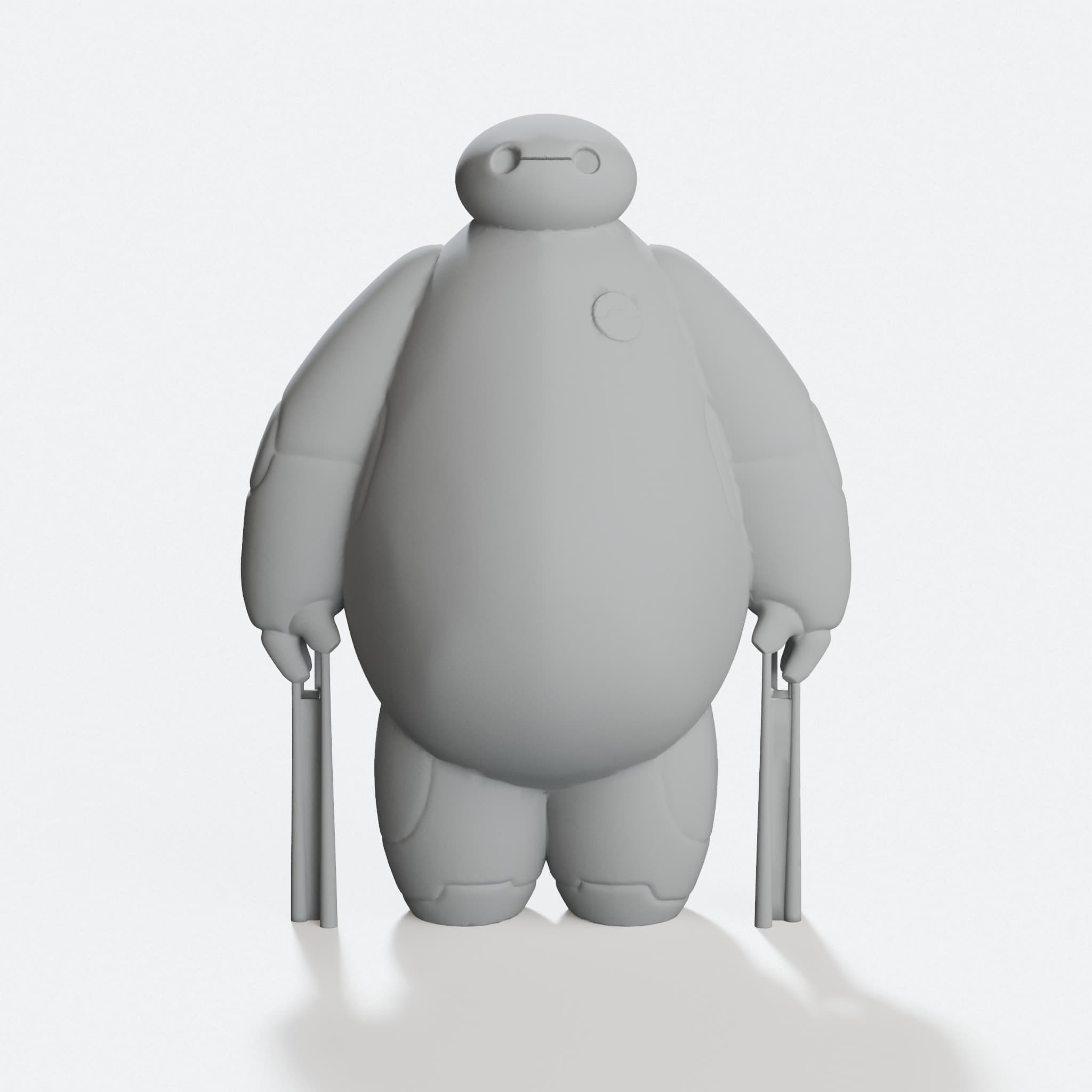 Baymax 3D Printed Toy from Big Hero 6, hero tilt