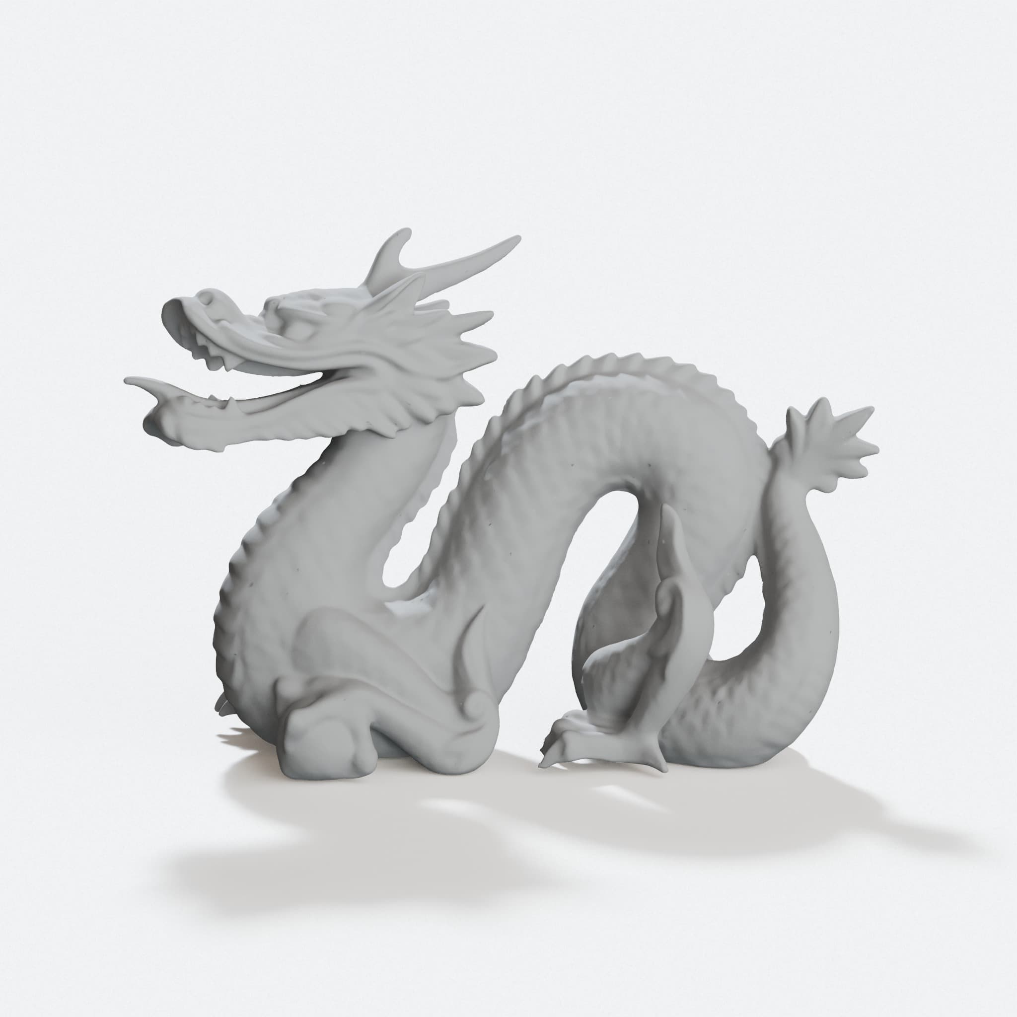 Compatible with Prusa: Hi-Res Stanford Dragon Home Decor, hero tilt