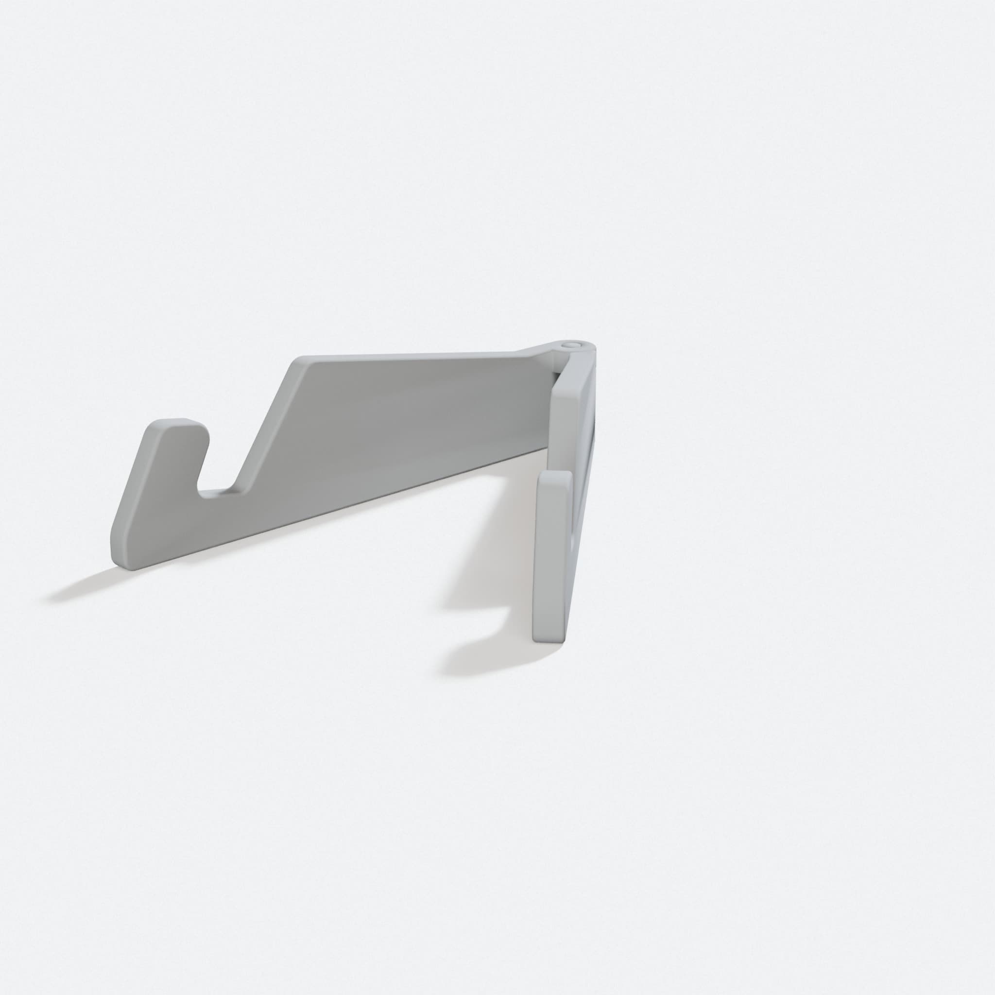 Foldable Phone Stand, 3D Printed Phone Holder, turn three quarter