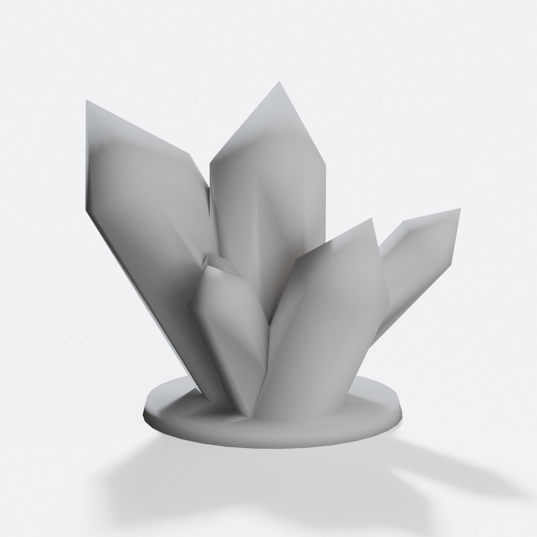 Giant Crystal 3D Printed Toy with Base, hero tilt