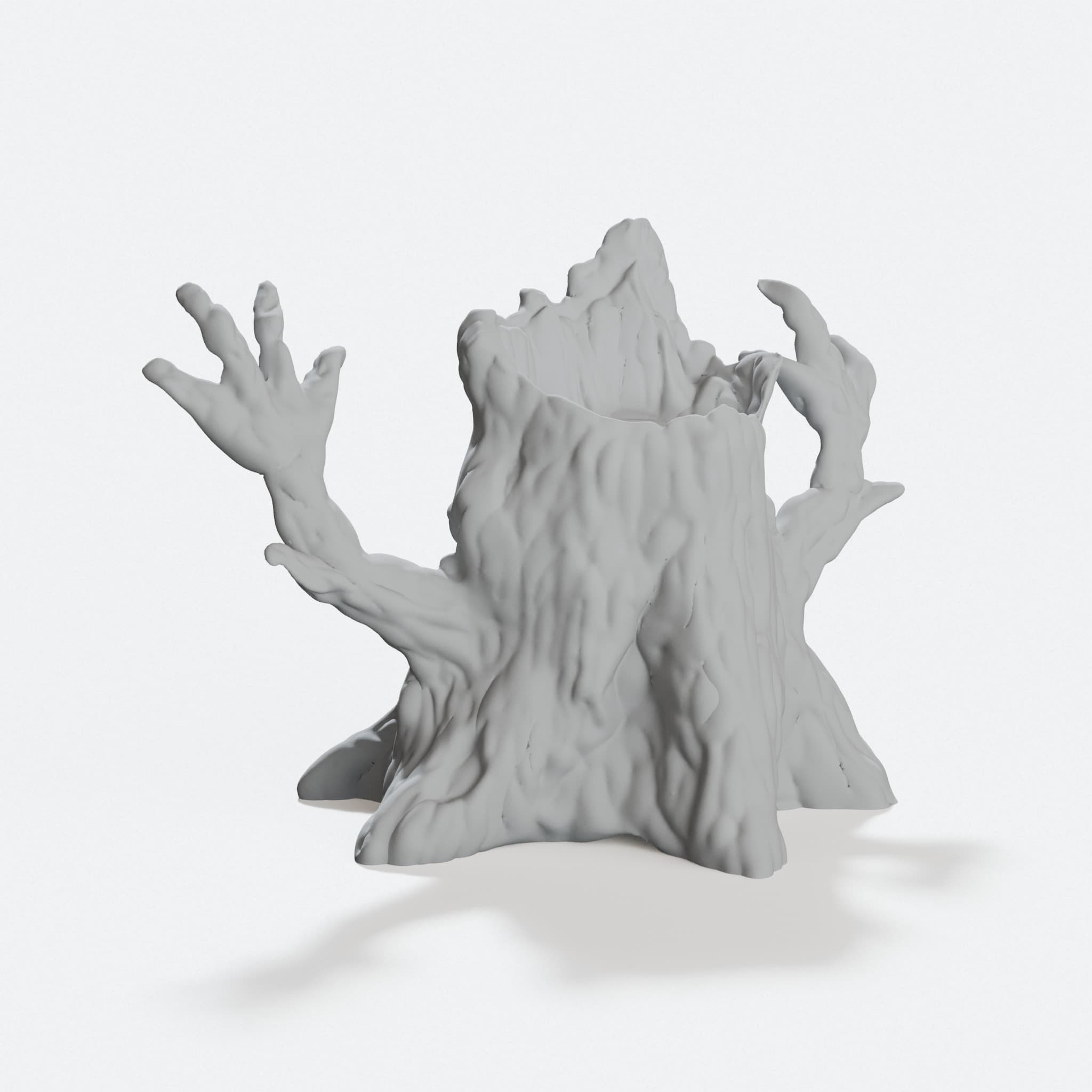 Halloween Creepy Tree 3D Printed Ornament, hero tilt