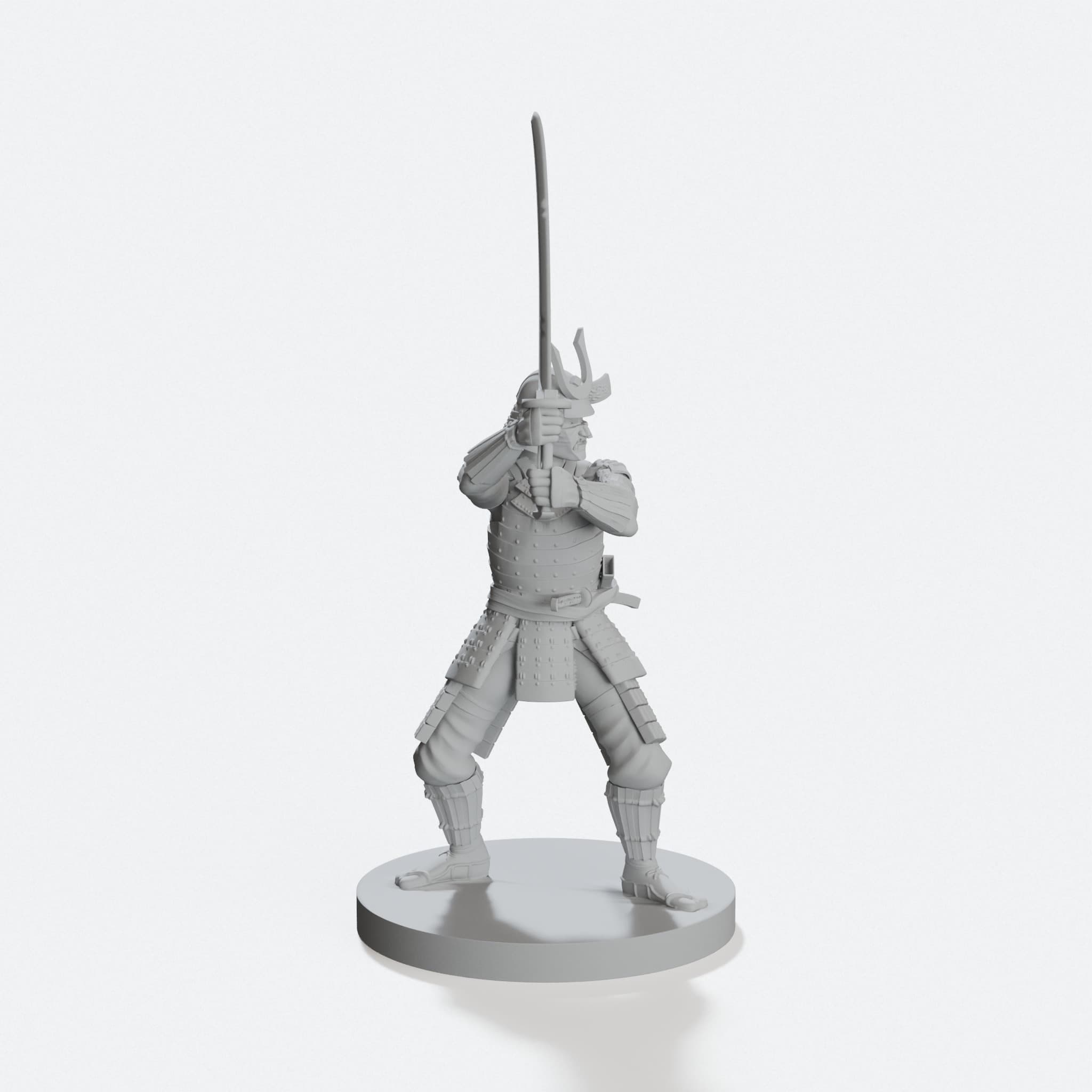 Samurai Minis 3D-Printable Figurine Set, hero tilt