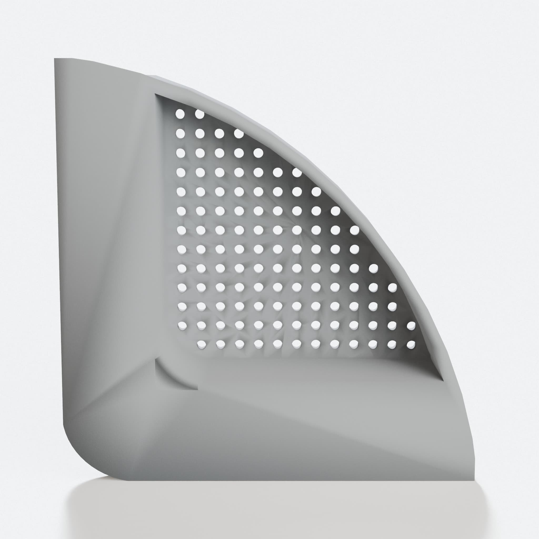 Corner Sink Strainer, 3D Printed Kitchen Accessory, hero tilt