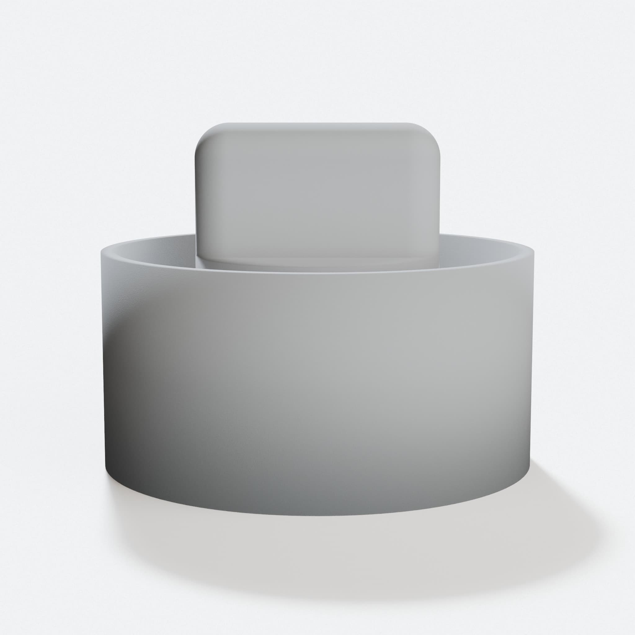 3D Printed Tape Measure Spool, Customizable, hero tilt