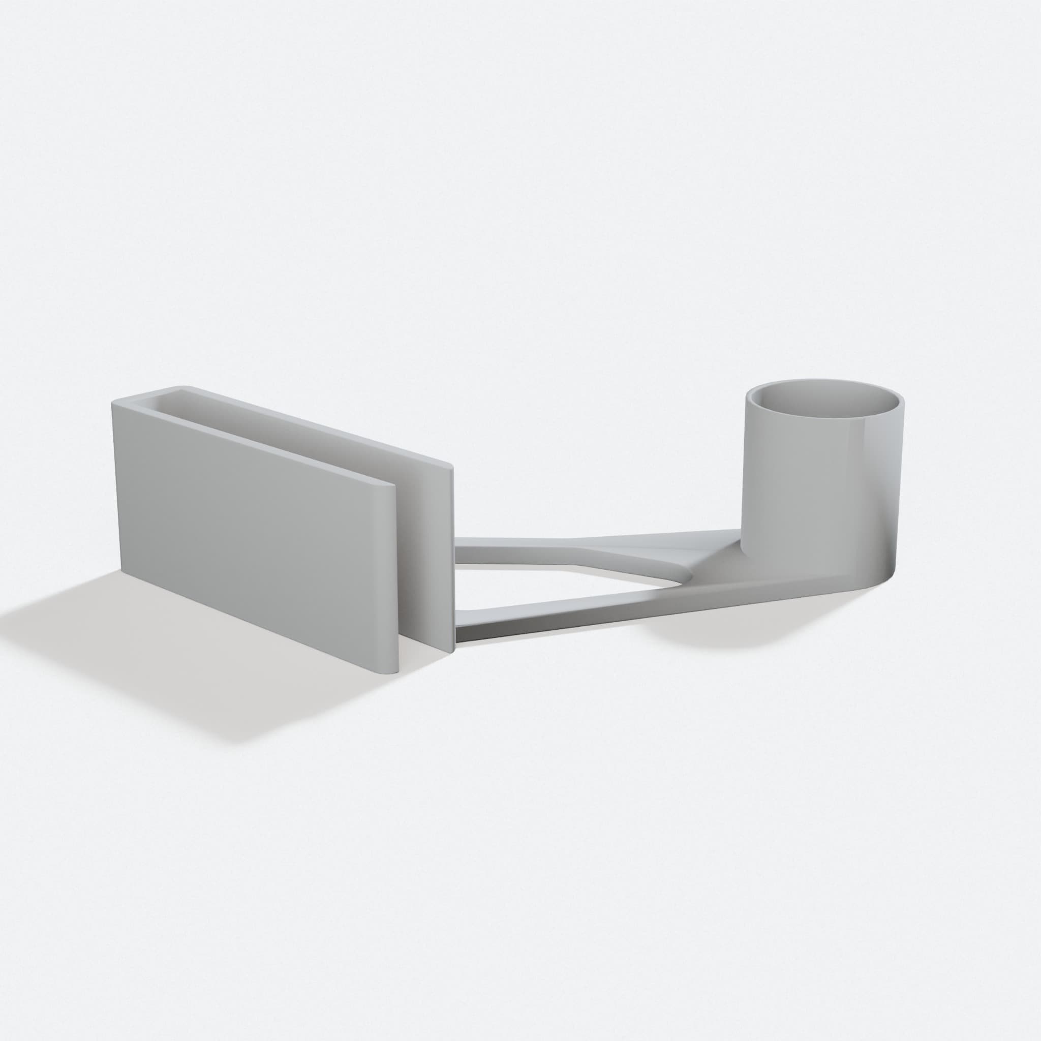 Paper Towel Holder for 16mm Cabinet Mount, turn three quarter