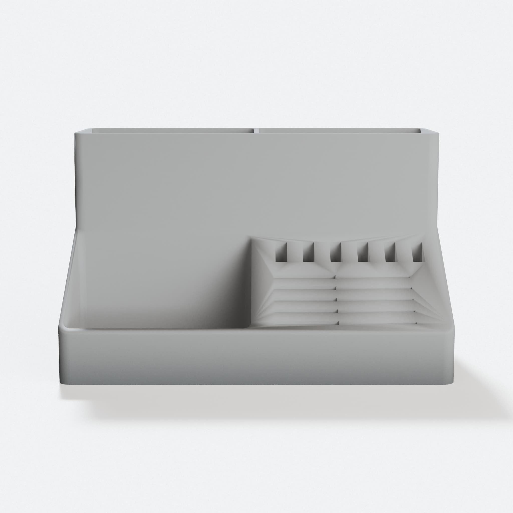 3D Printed Desk Organizer for Office Accessories, hero tilt