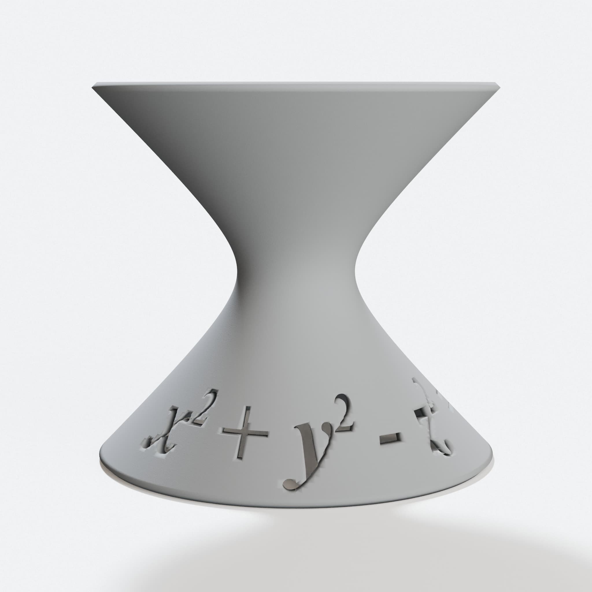 Hyperboloid Math Surface – 3D Printed Wall Art with Equation