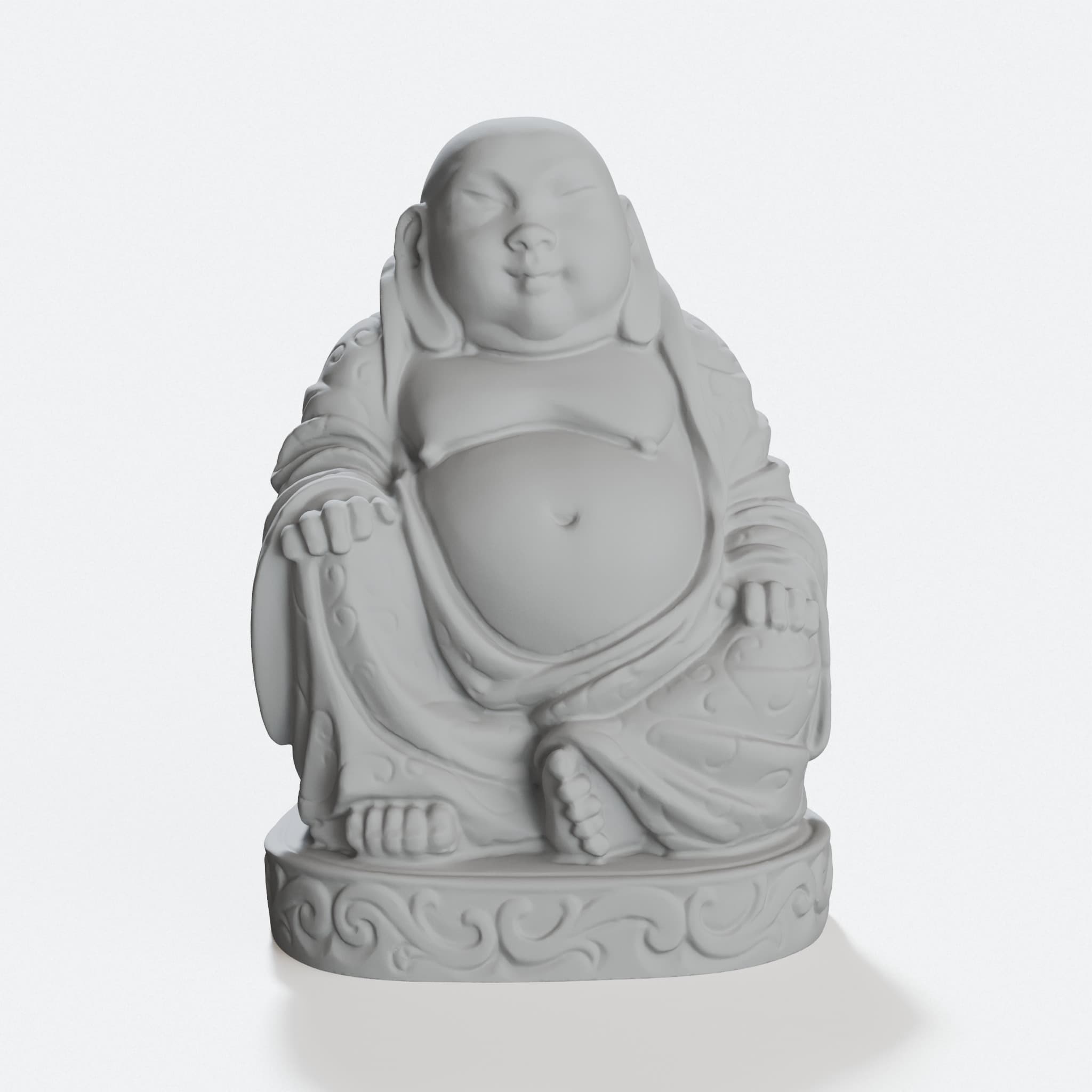 Buddha Hi-Res Statue with Flat Bottom, hero tilt