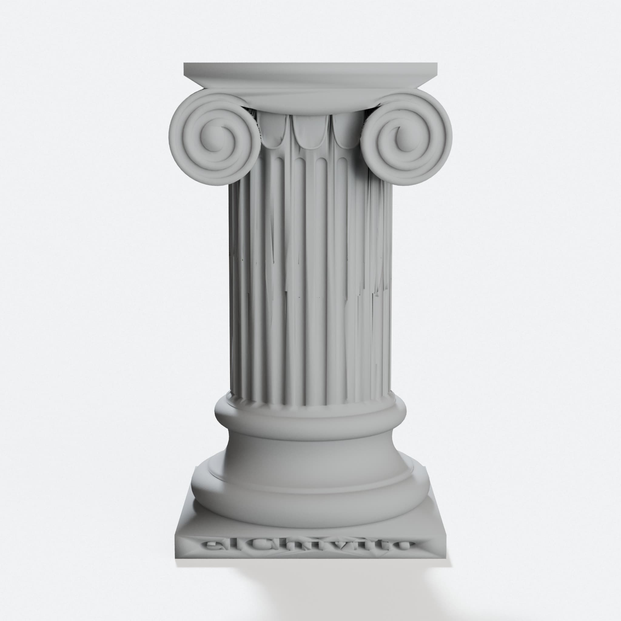 Ionic Column Pillar Display Stand Short Version, hero tilt